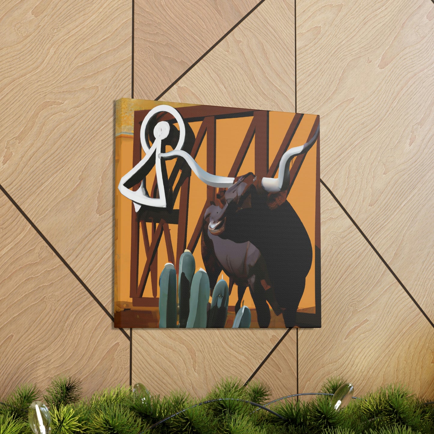 Lone Star Longhorns - Canvas