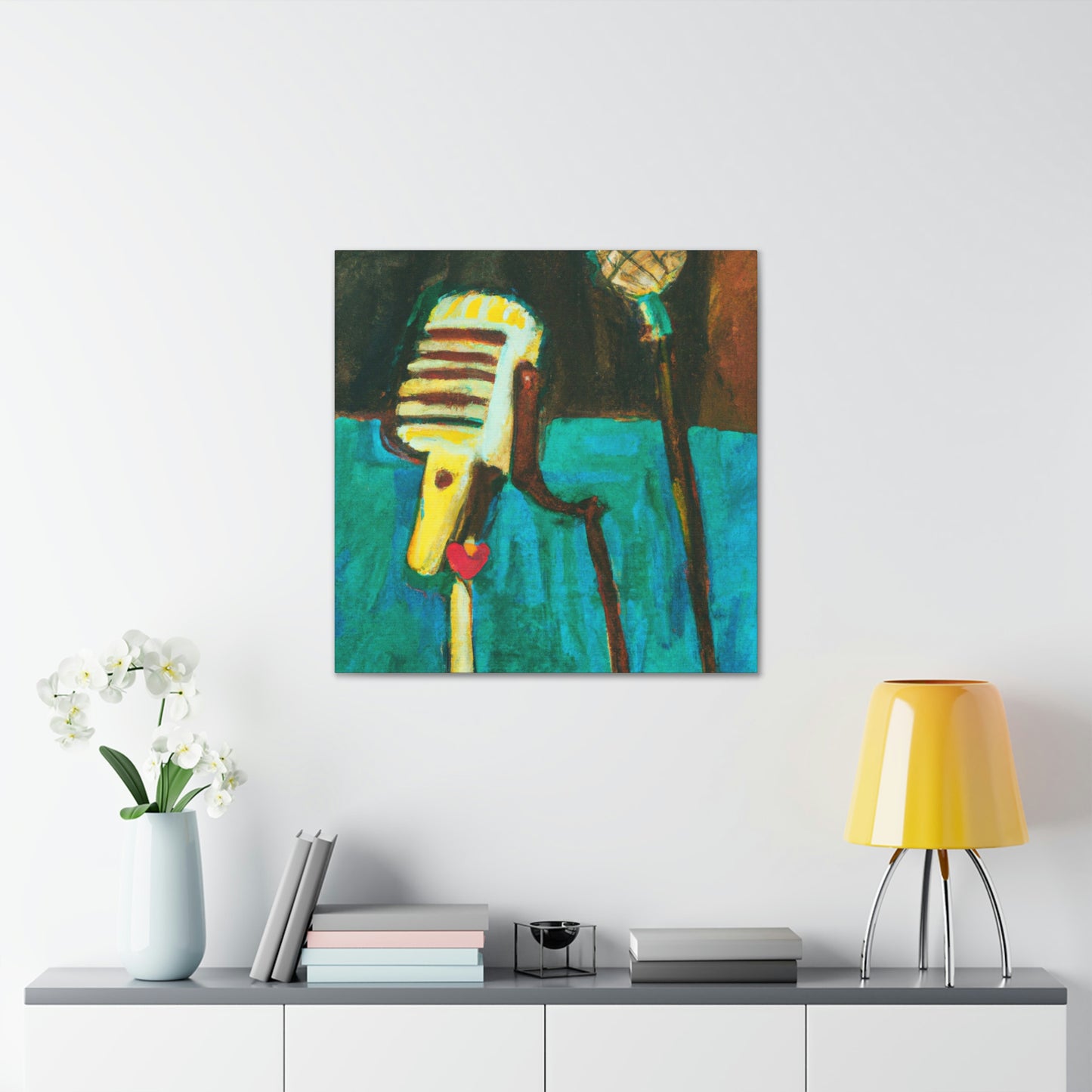 The Mic and Mood - Canvas