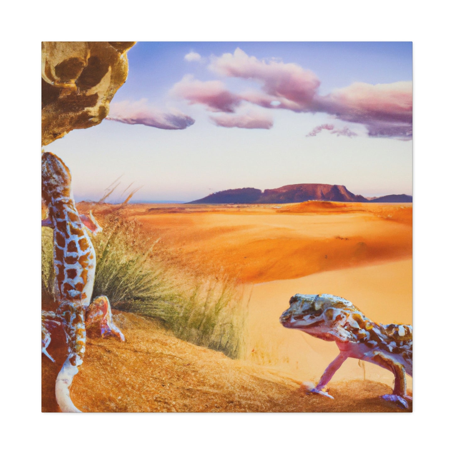 Dreamy Leopard Gecko - Canvas