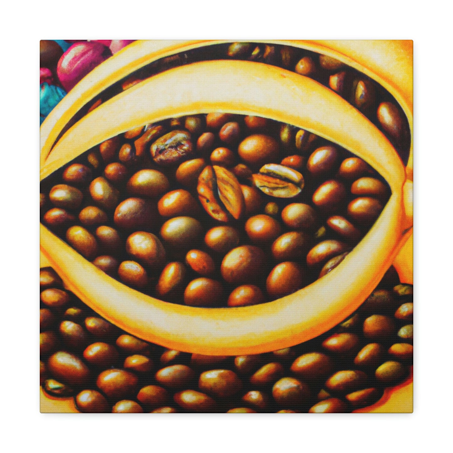 "Coffee Beans Dreamscape" - Canvas