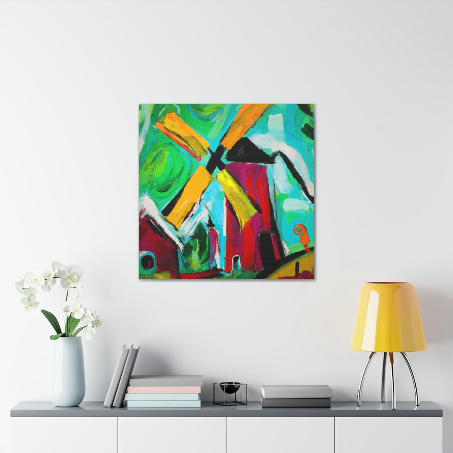 Windmill in Turbulence - Canvas