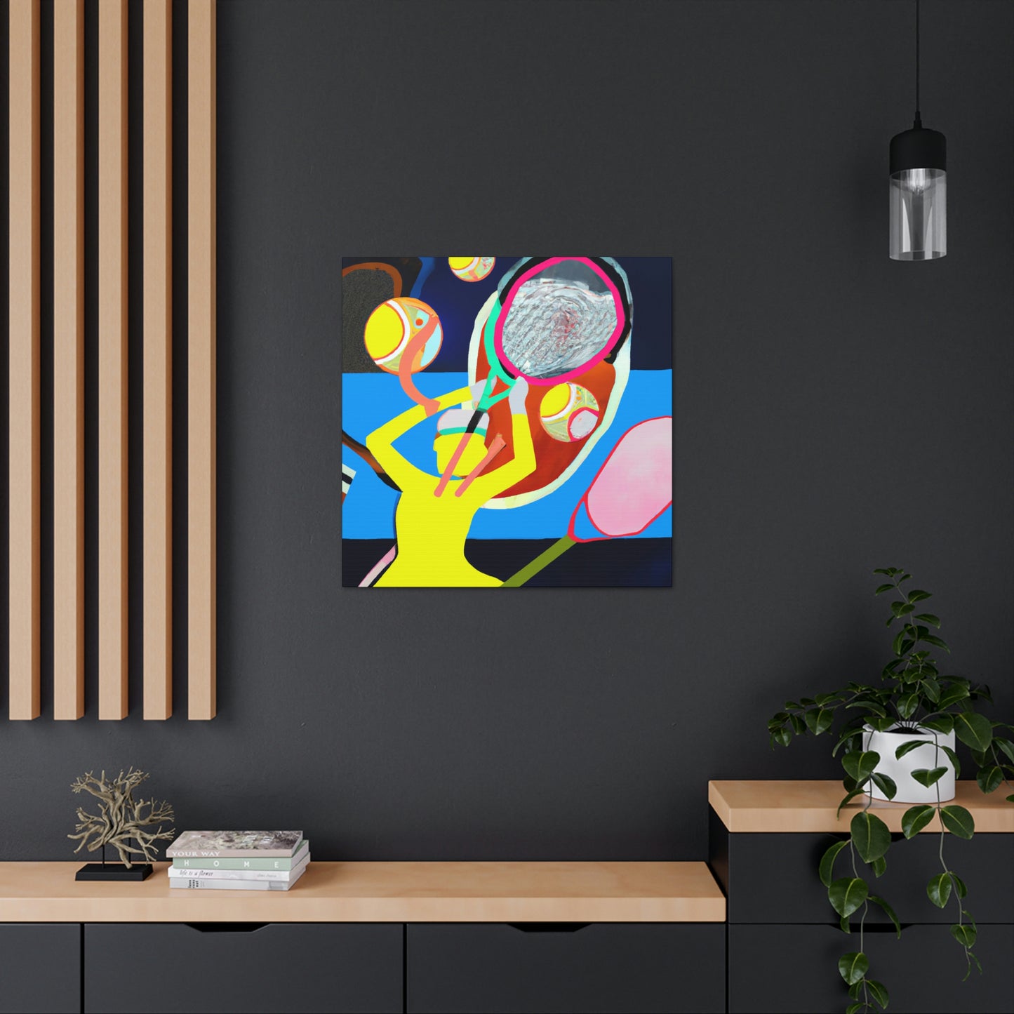 "Tennis: Abstracted Reality" - Canvas