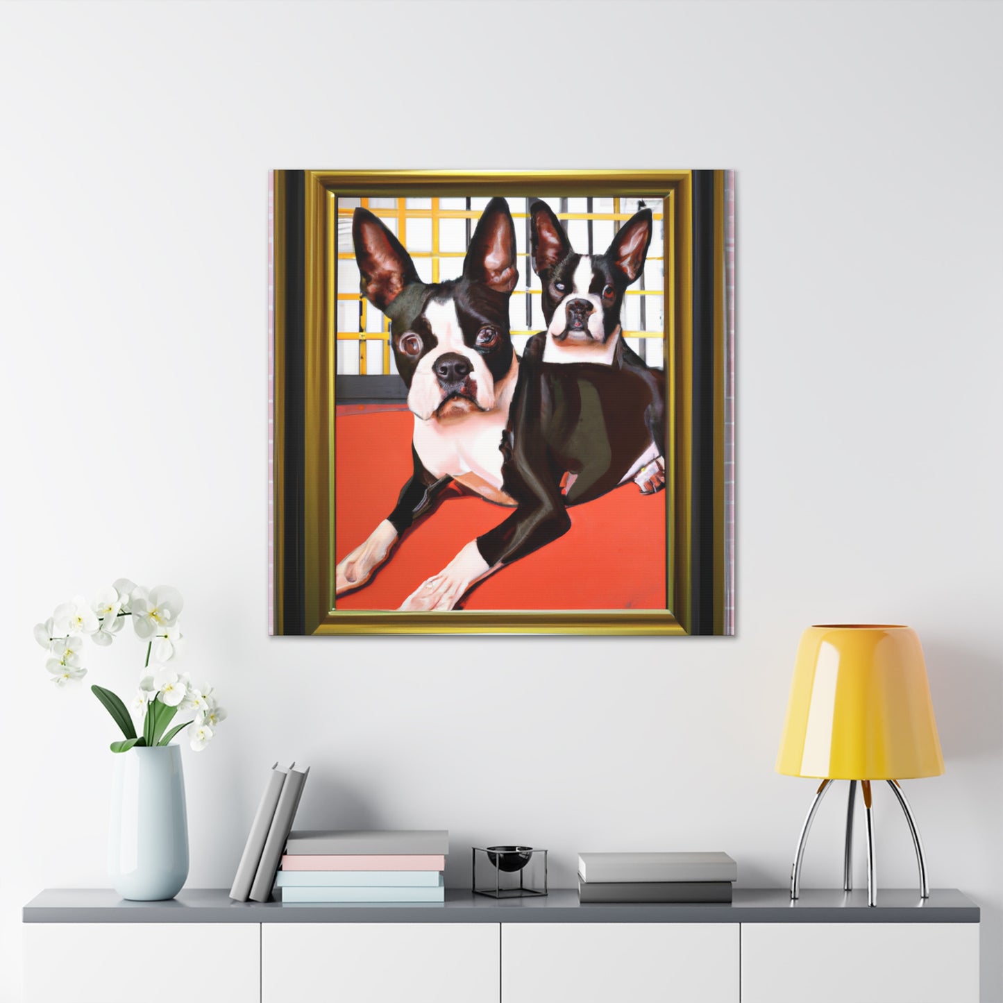 "Boston Terrier Brilliance" - Canvas