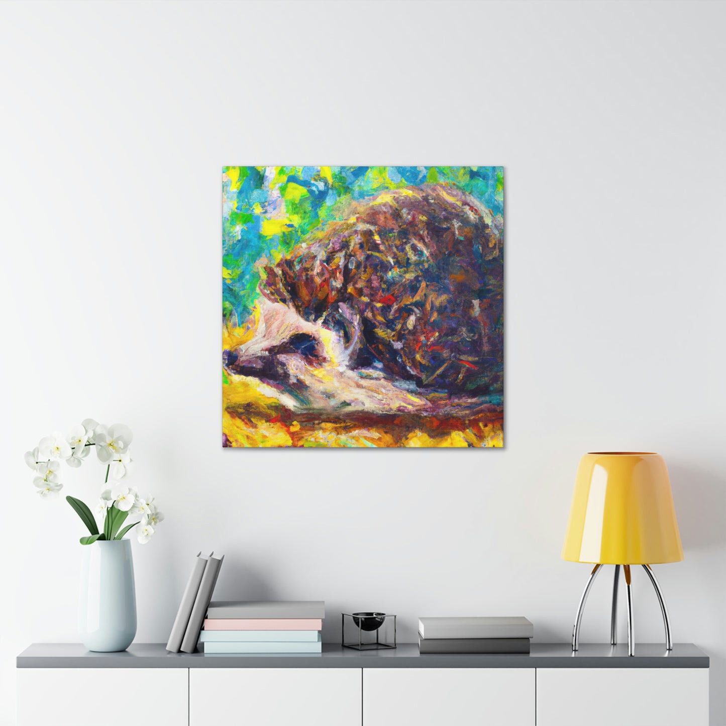 Hedgehogs In Impressionism - Canvas