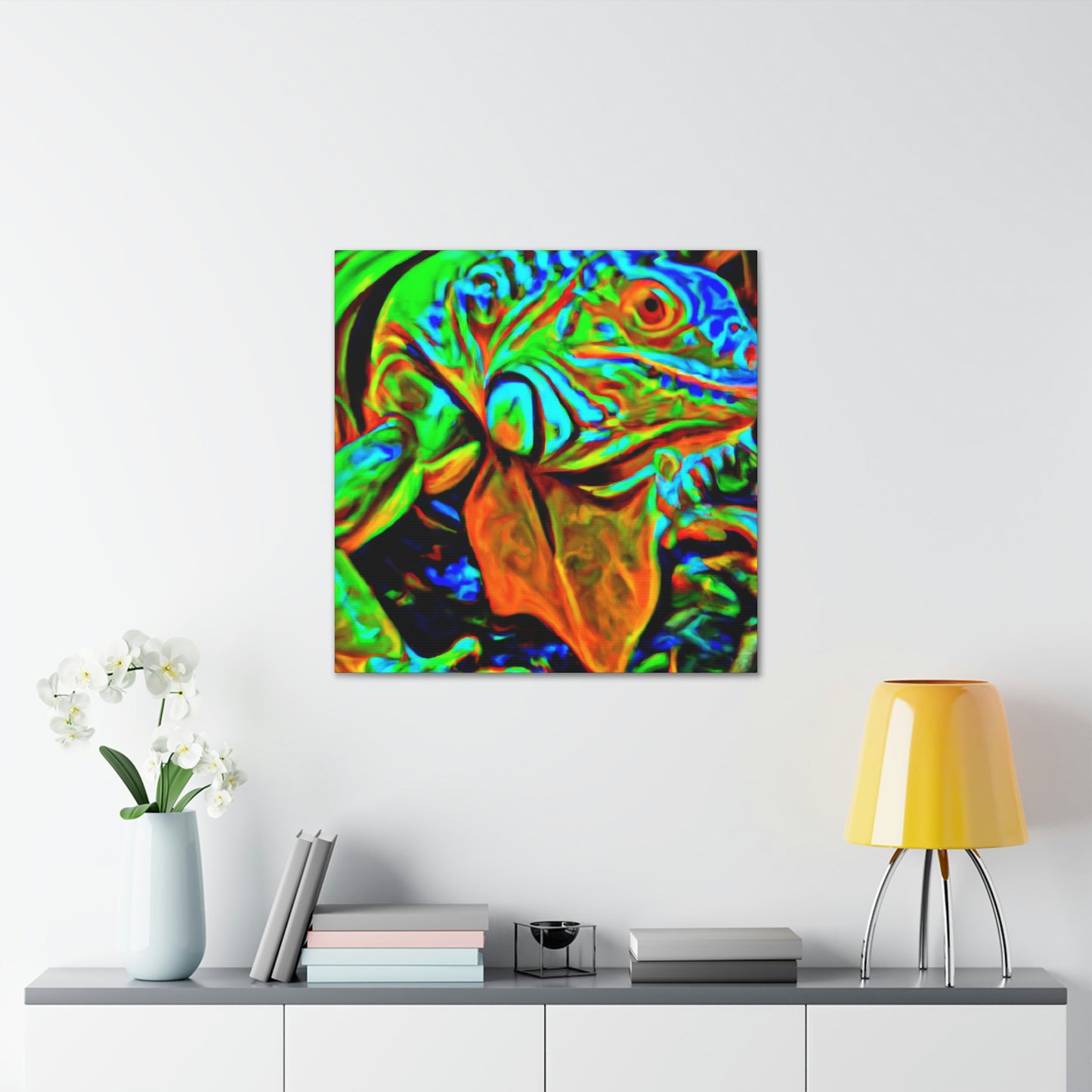 "Iguanas in Expressionism" - Canvas