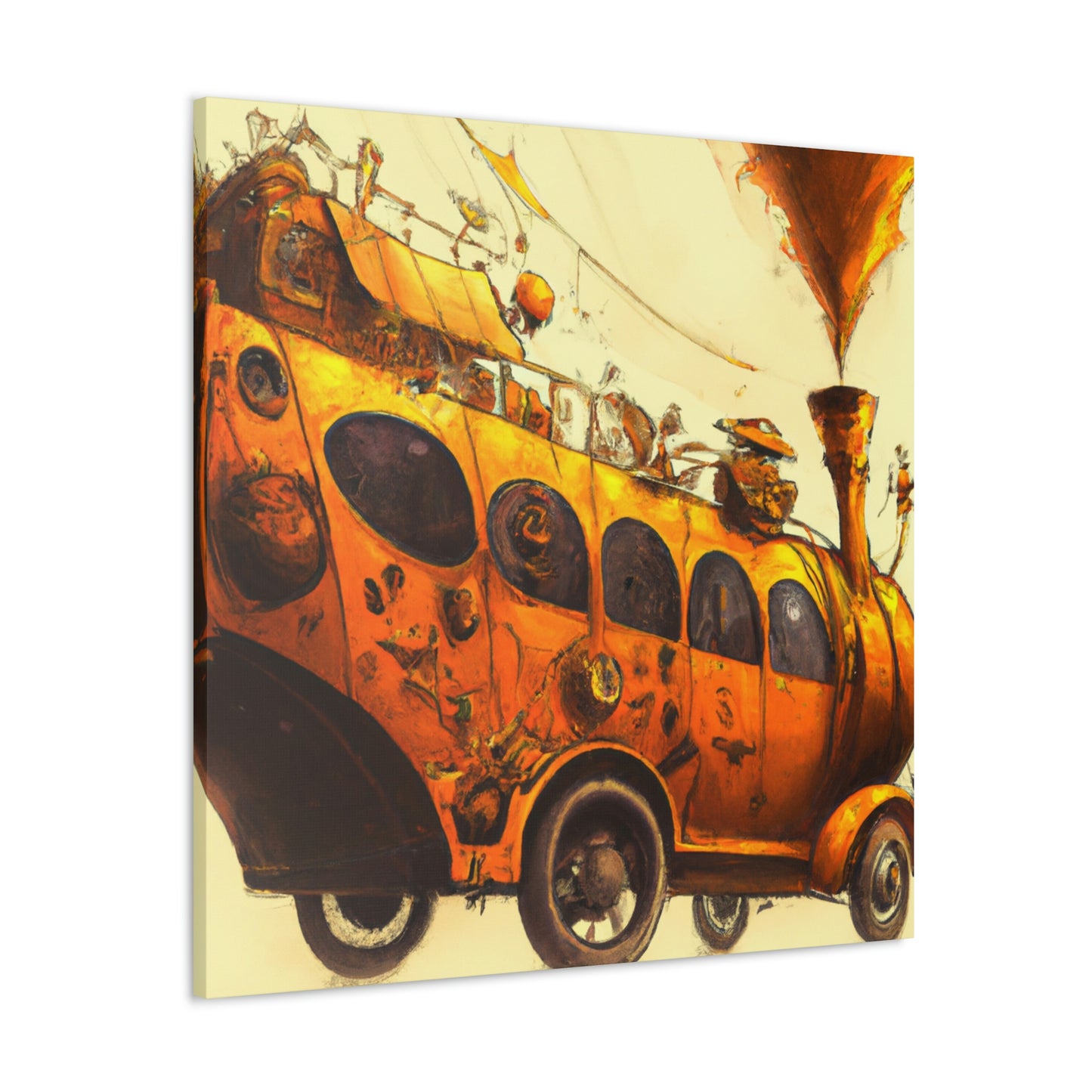 "Steam Bus Grandeur" - Canvas