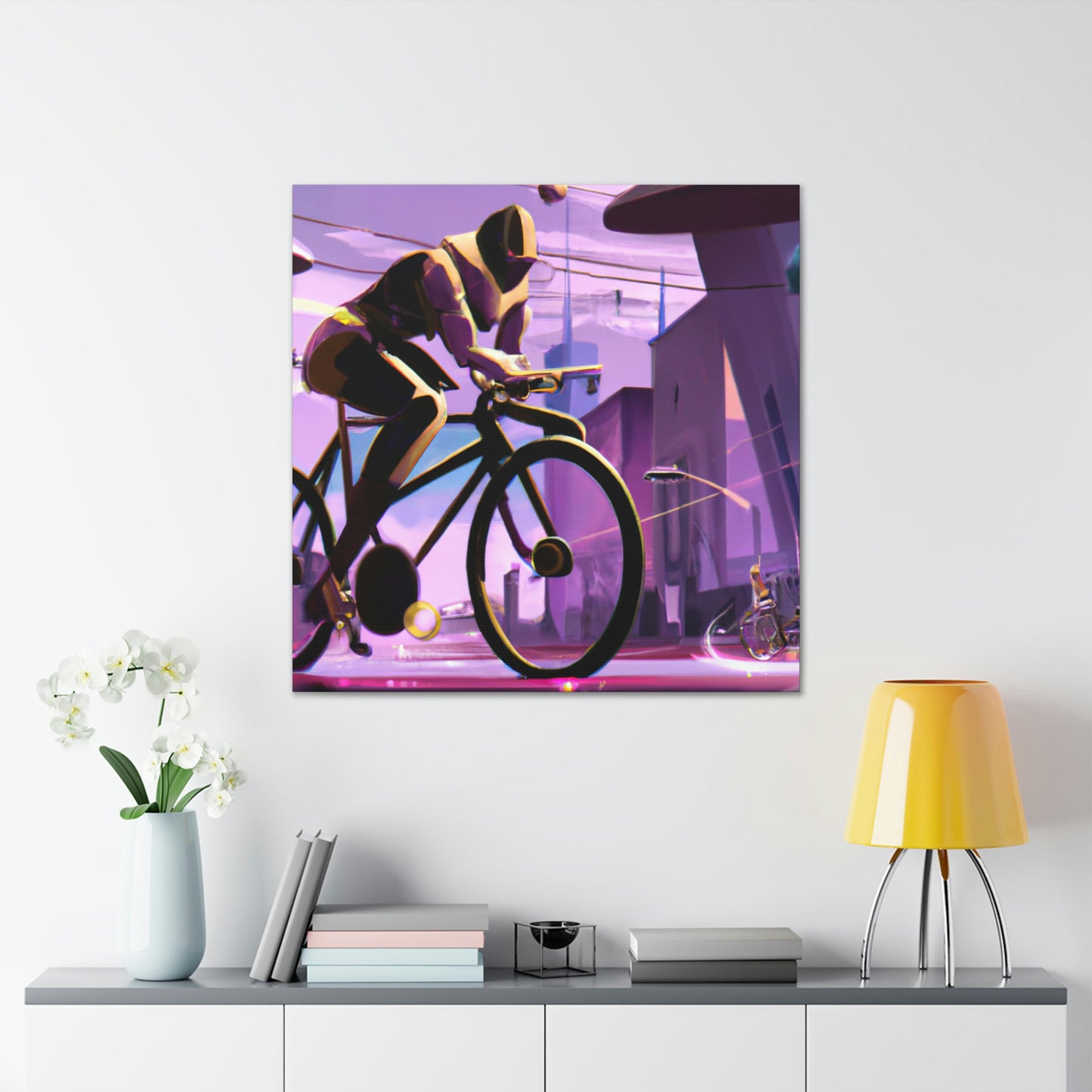 "Biking in the Jazz Age" - Canvas