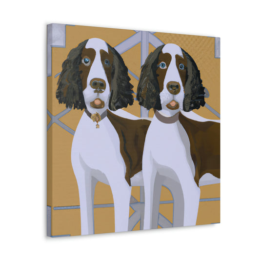 "Springer in Style Deco" - Canvas