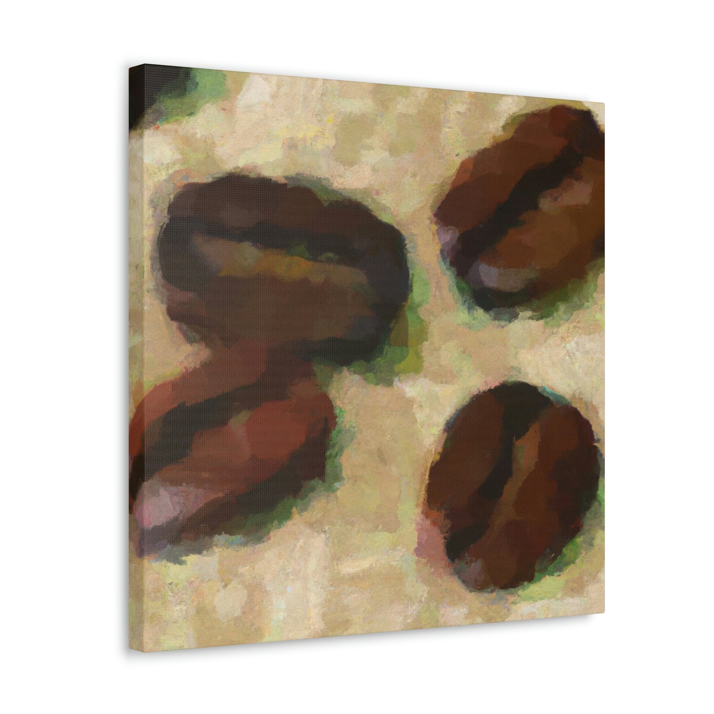 "Coffee Beans in Motion" - Canvas