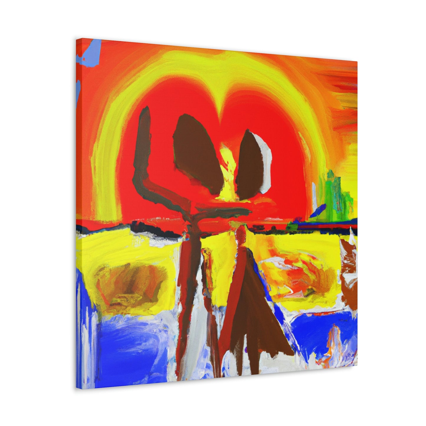 Love at Sunset - Canvas