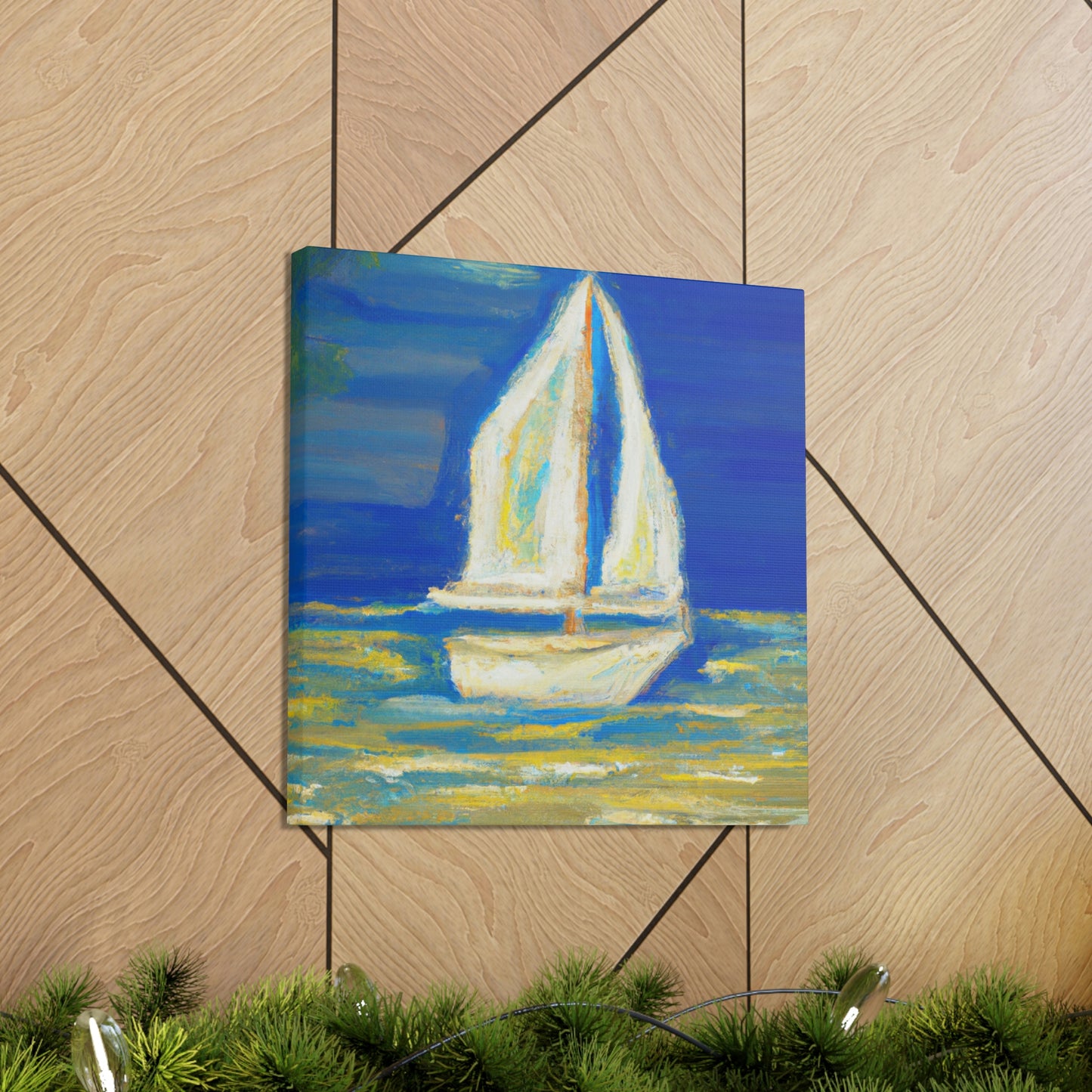 "Sailboat at Sea" - Canvas