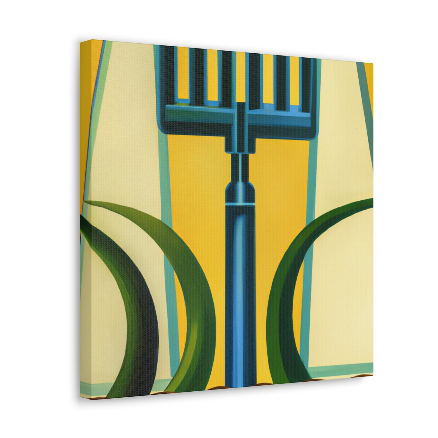 "Backlit Deco Pitchfork" - Canvas