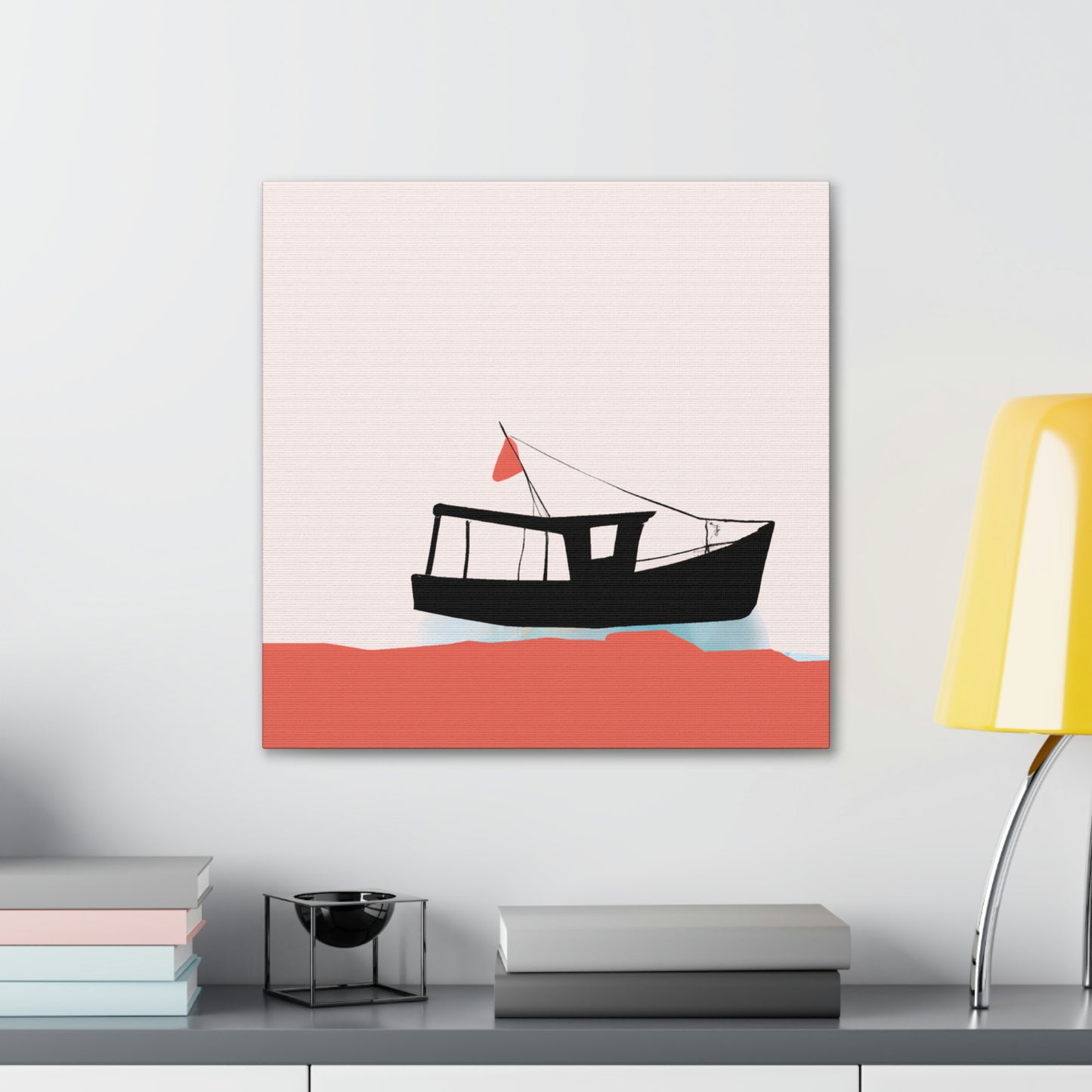 Fishing Boat Minimalism - Canvas