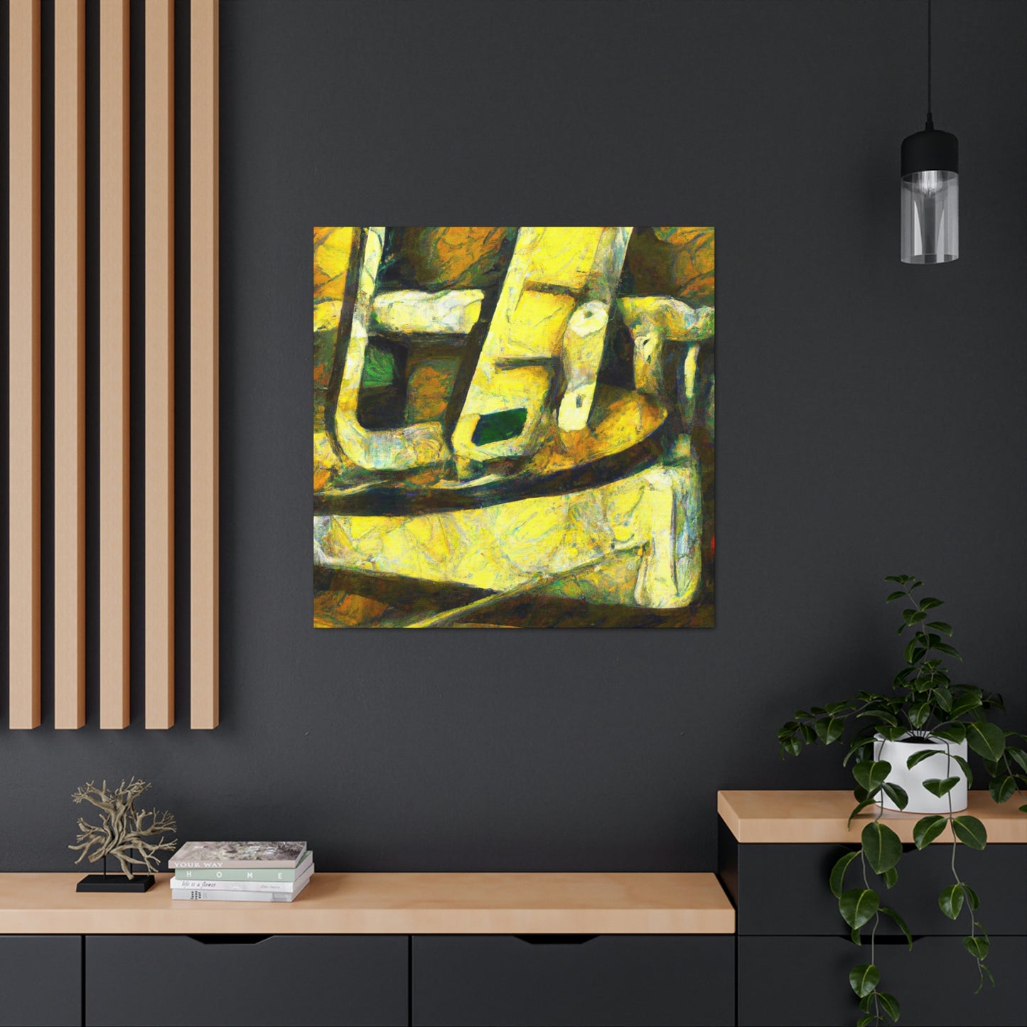 Catching Bass by Boat - Canvas