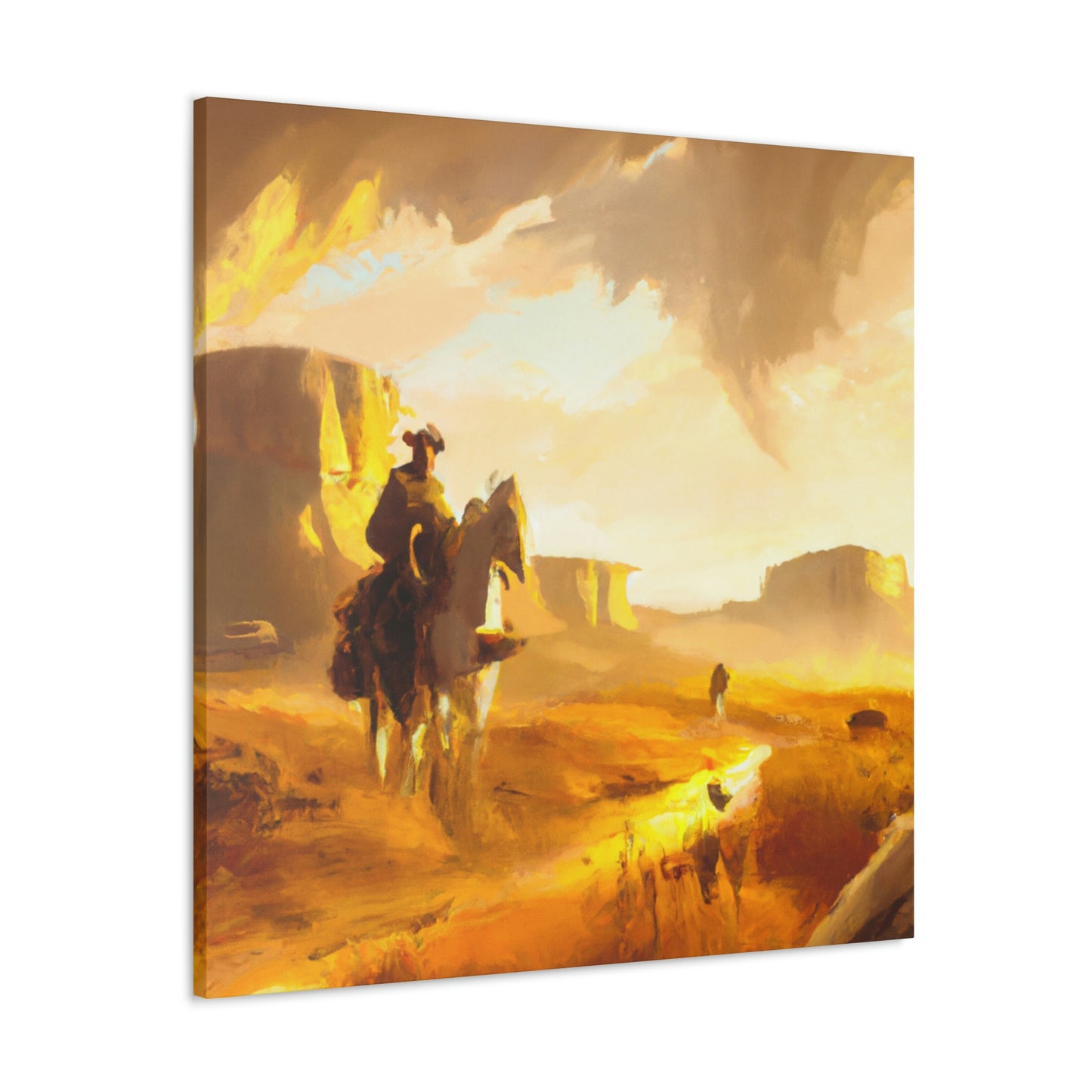 Western Landscape Dawn - Canvas