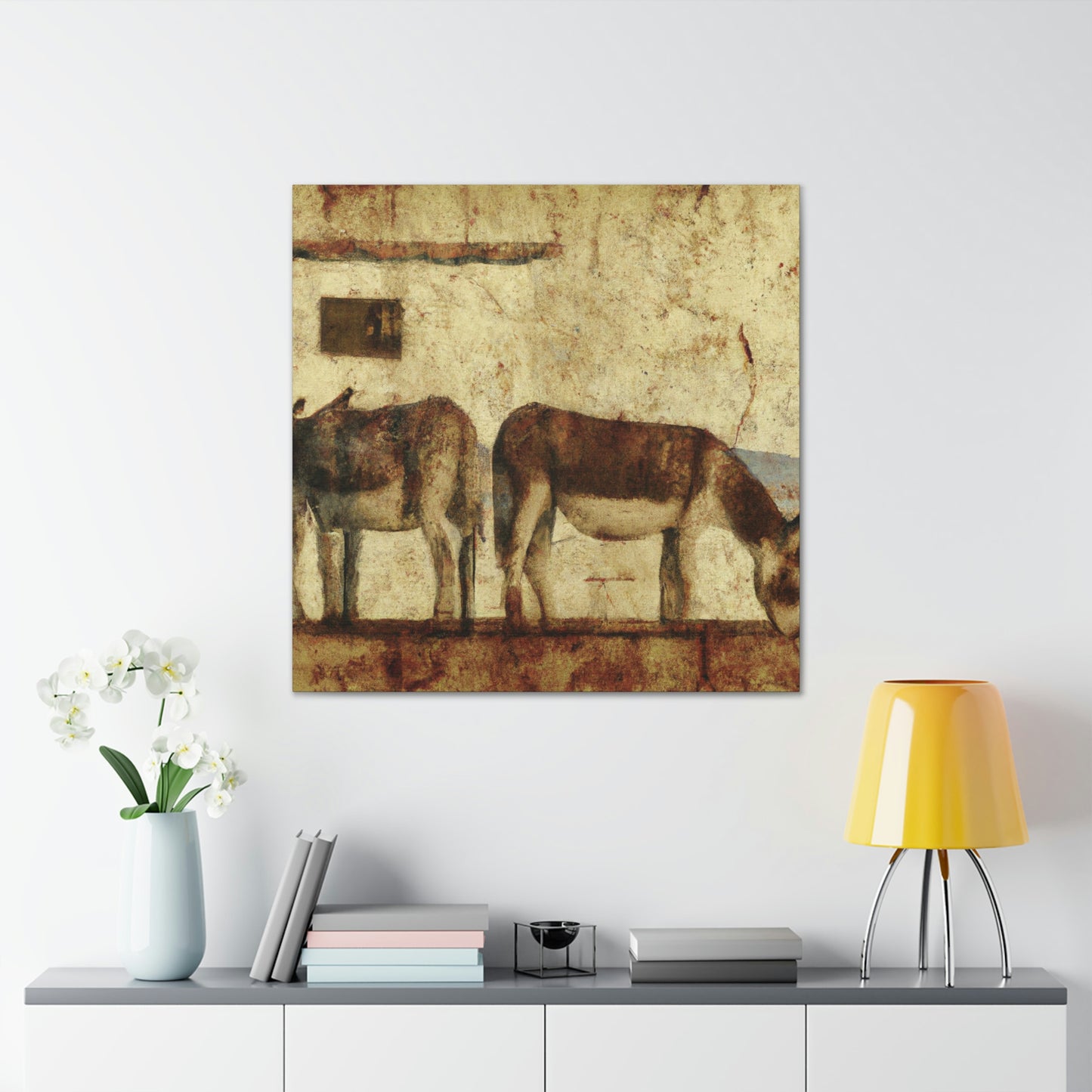 "Donkey in Deco Style" - Canvas