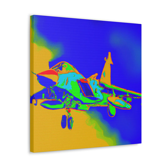 "Supersonic Fauve Fighter" - Canvas