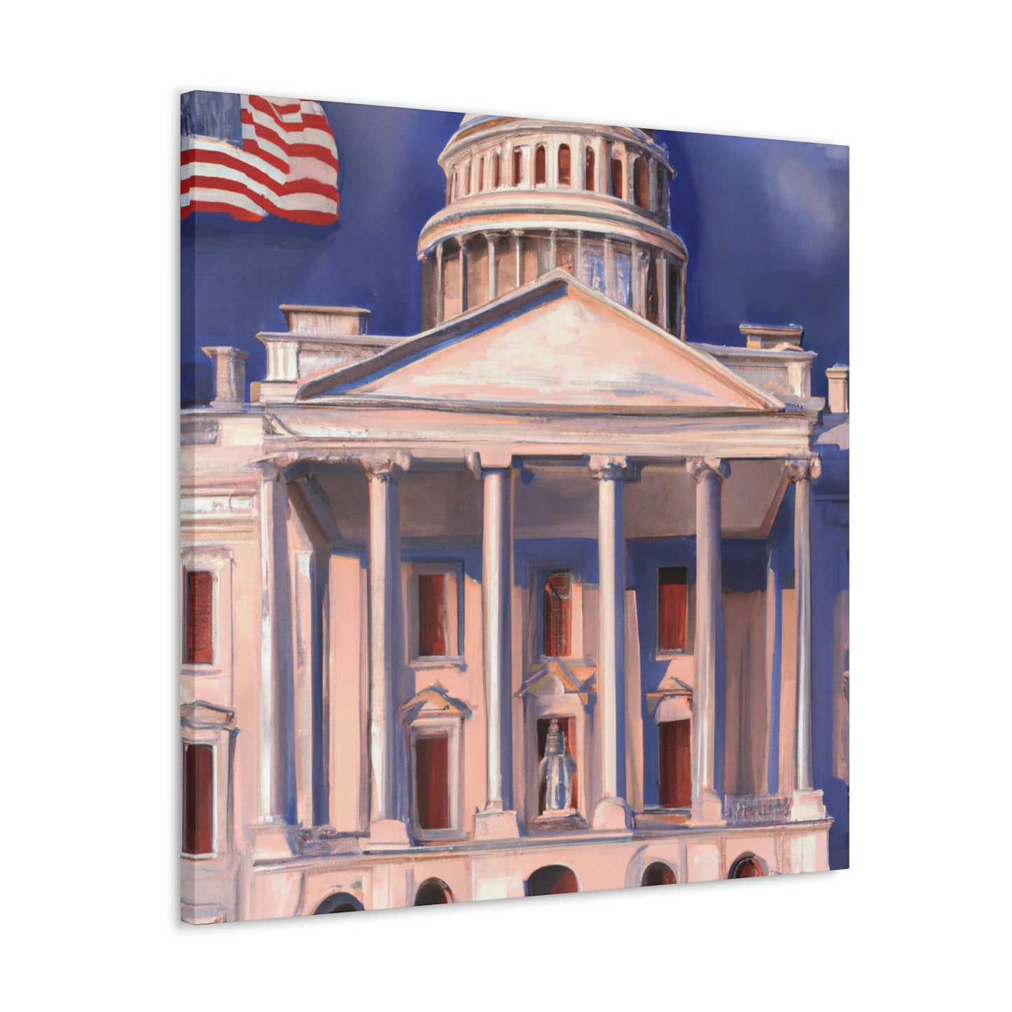 The White House Icon - Canvas