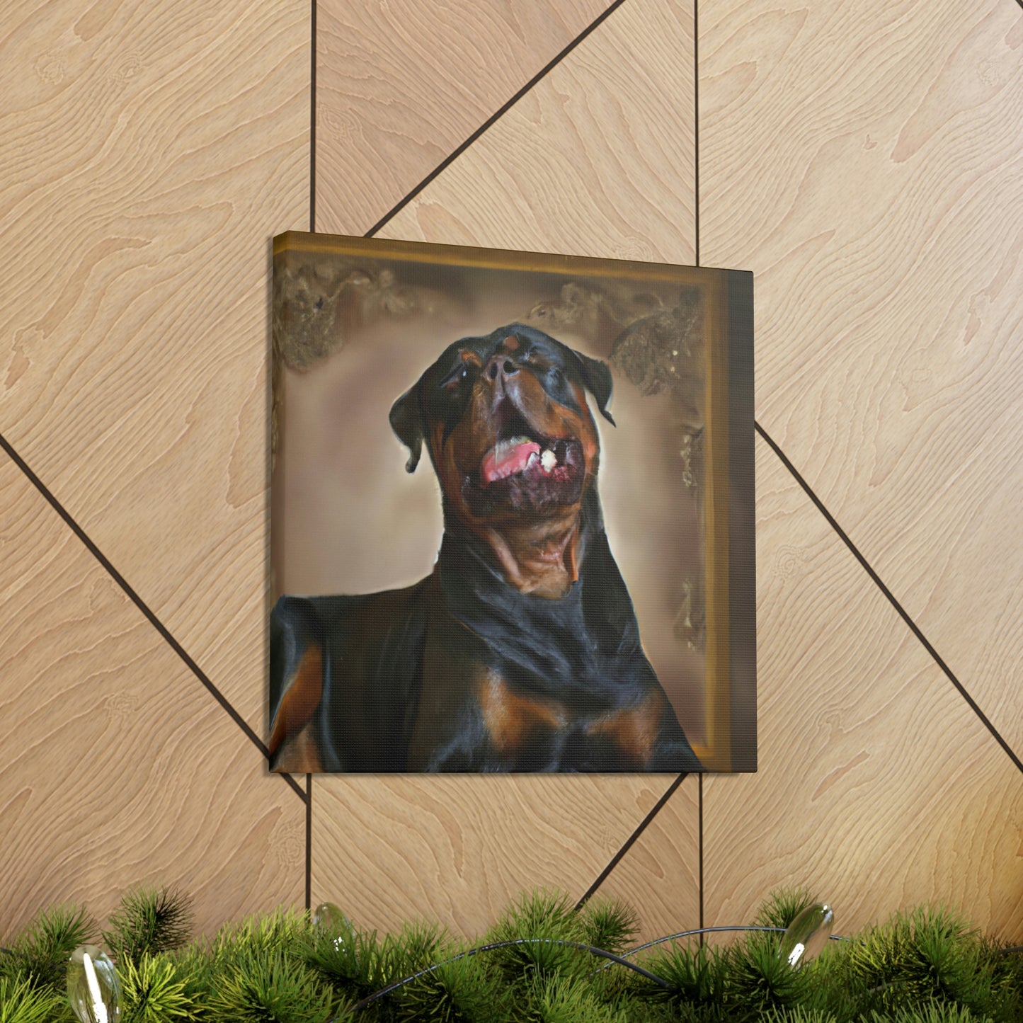 Rottweiler in Baroque - Canvas