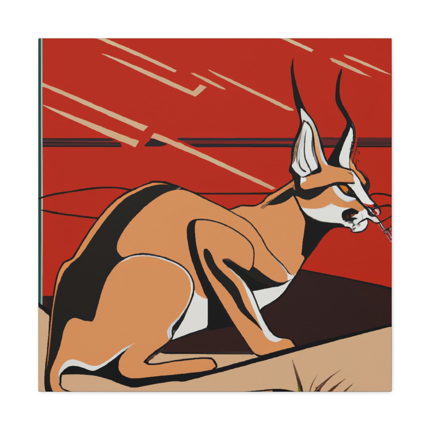 "Caracal's Deco Zenith" - Canvas