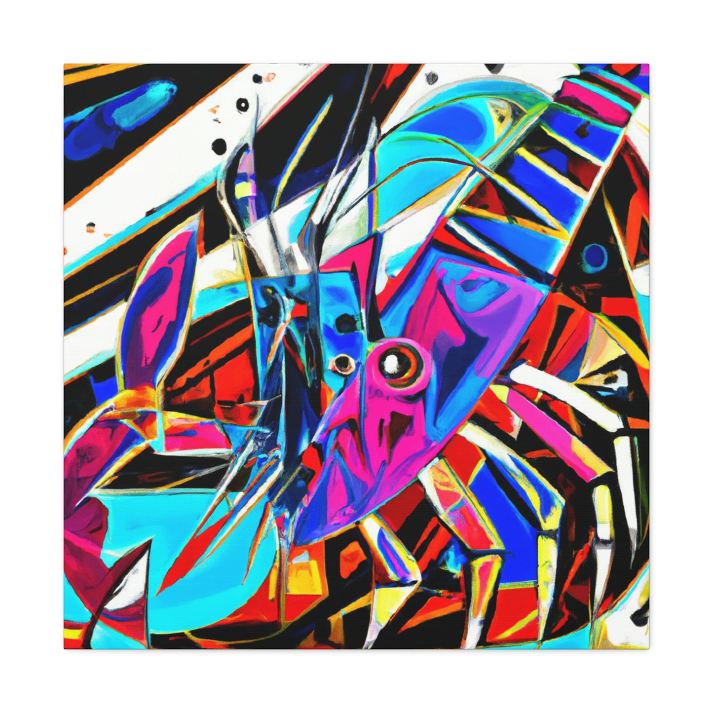 Lobster In Abstraction - Canvas