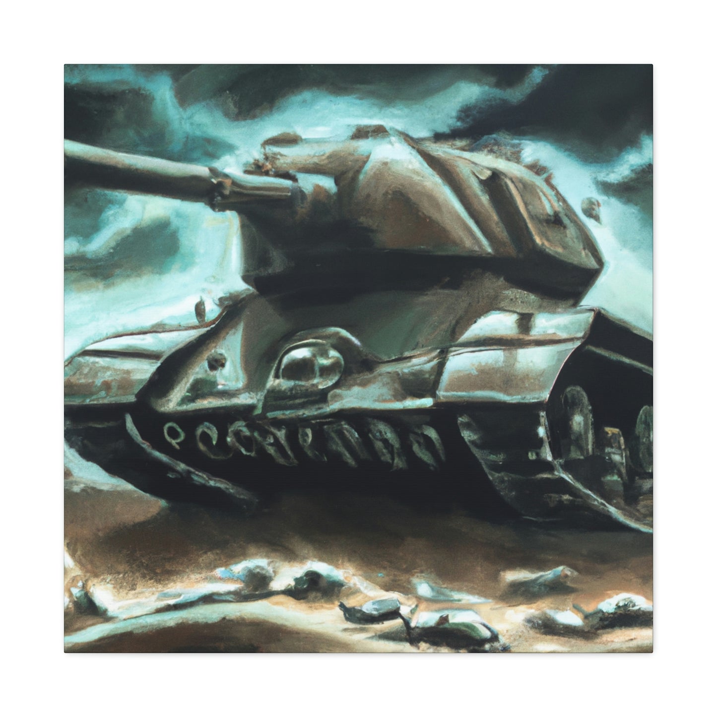 Tank on Fire Dream - Canvas