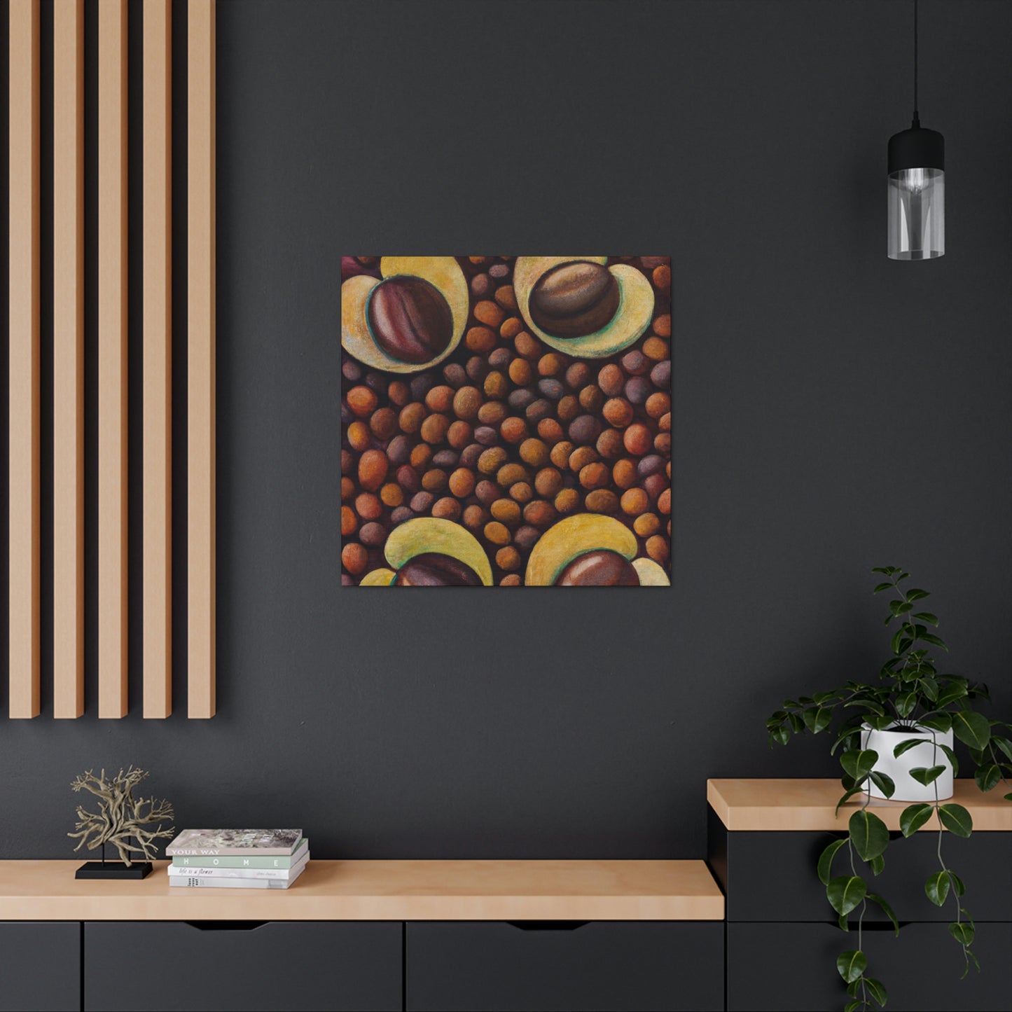 "Coffee Bean Harvesting" - Canvas