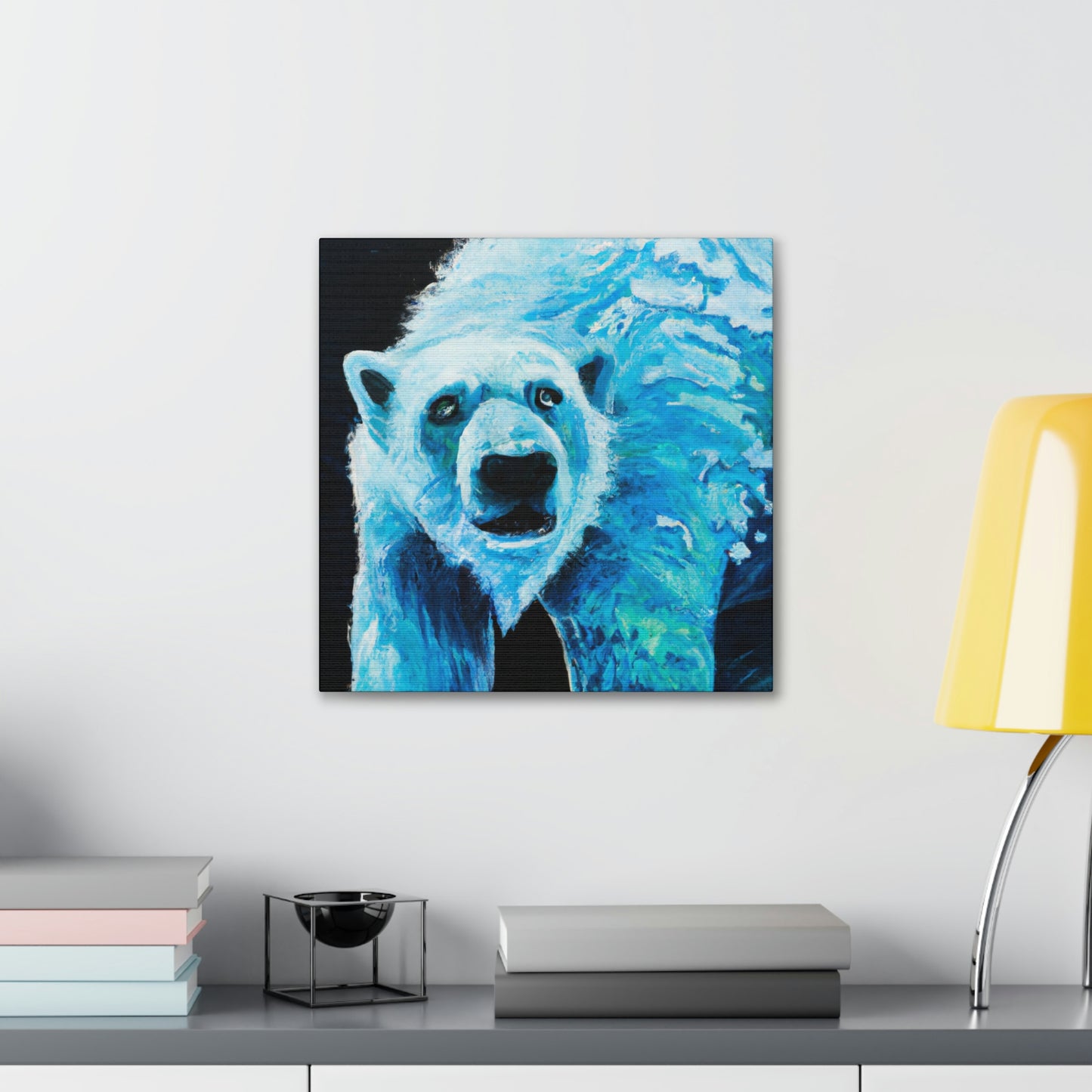 Polar Bear's Embrace - Canvas