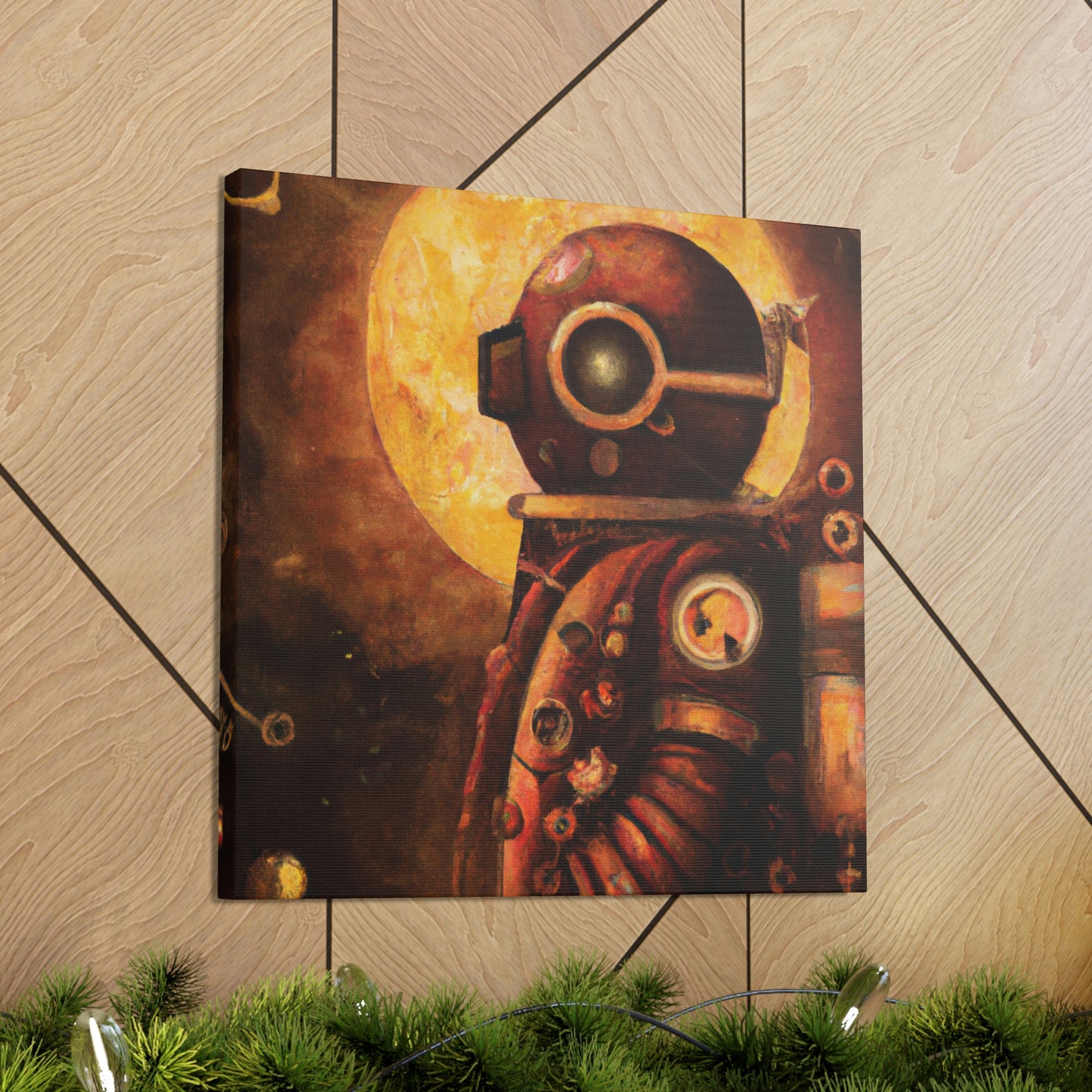 "Steampunk In a Spacesuit" - Canvas