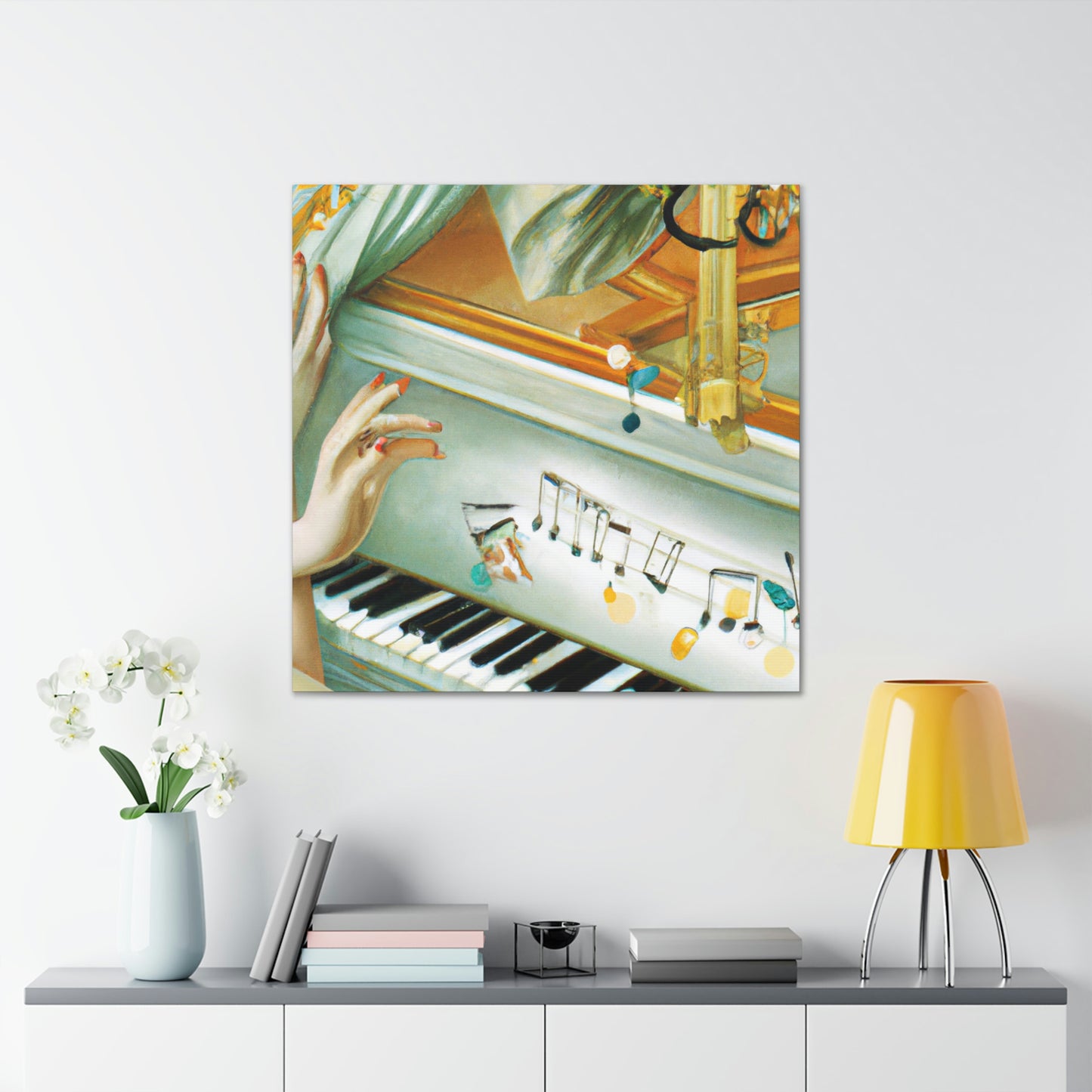 "Piano in the Clouds" - Canvas