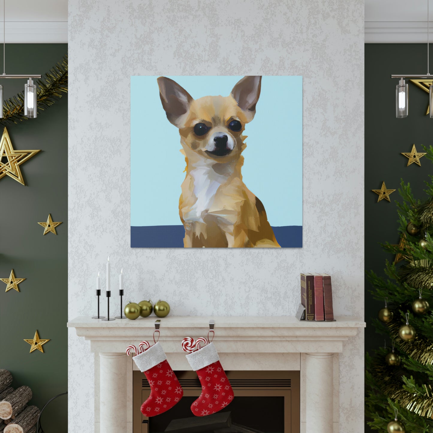 "Chihuahua Minimalism Dream" - Canvas