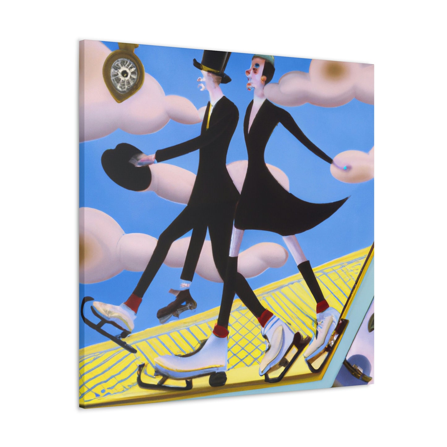 "Skating in the Jazz Age" - Canvas