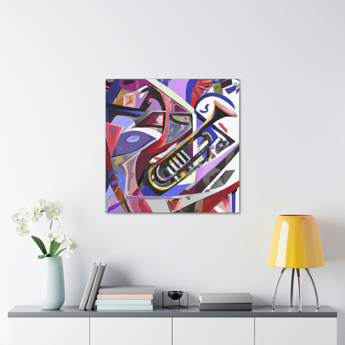 Trombone in Abstract. - Canvas