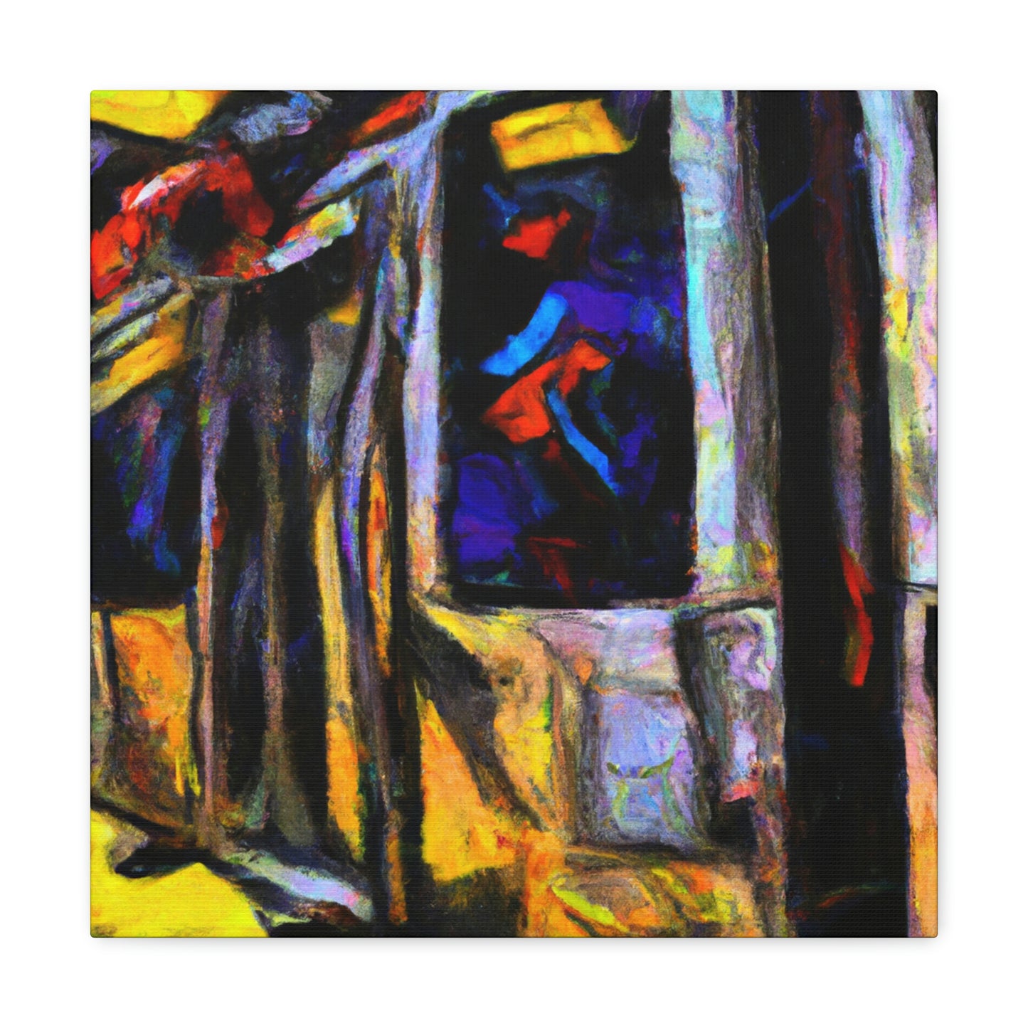 Subway Train - Primeval - Canvas