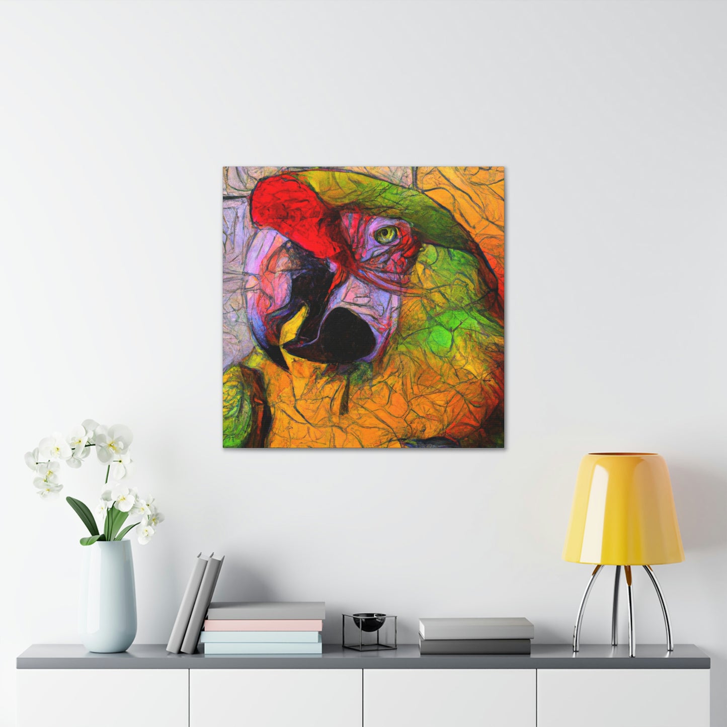 Amazon Parrots Prose. - Canvas