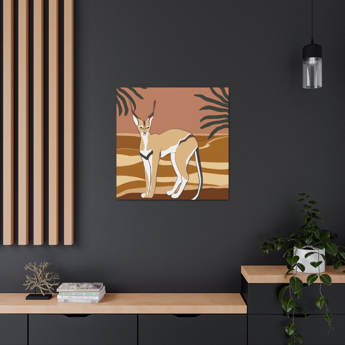 "Caracal's Deco Dream" - Canvas