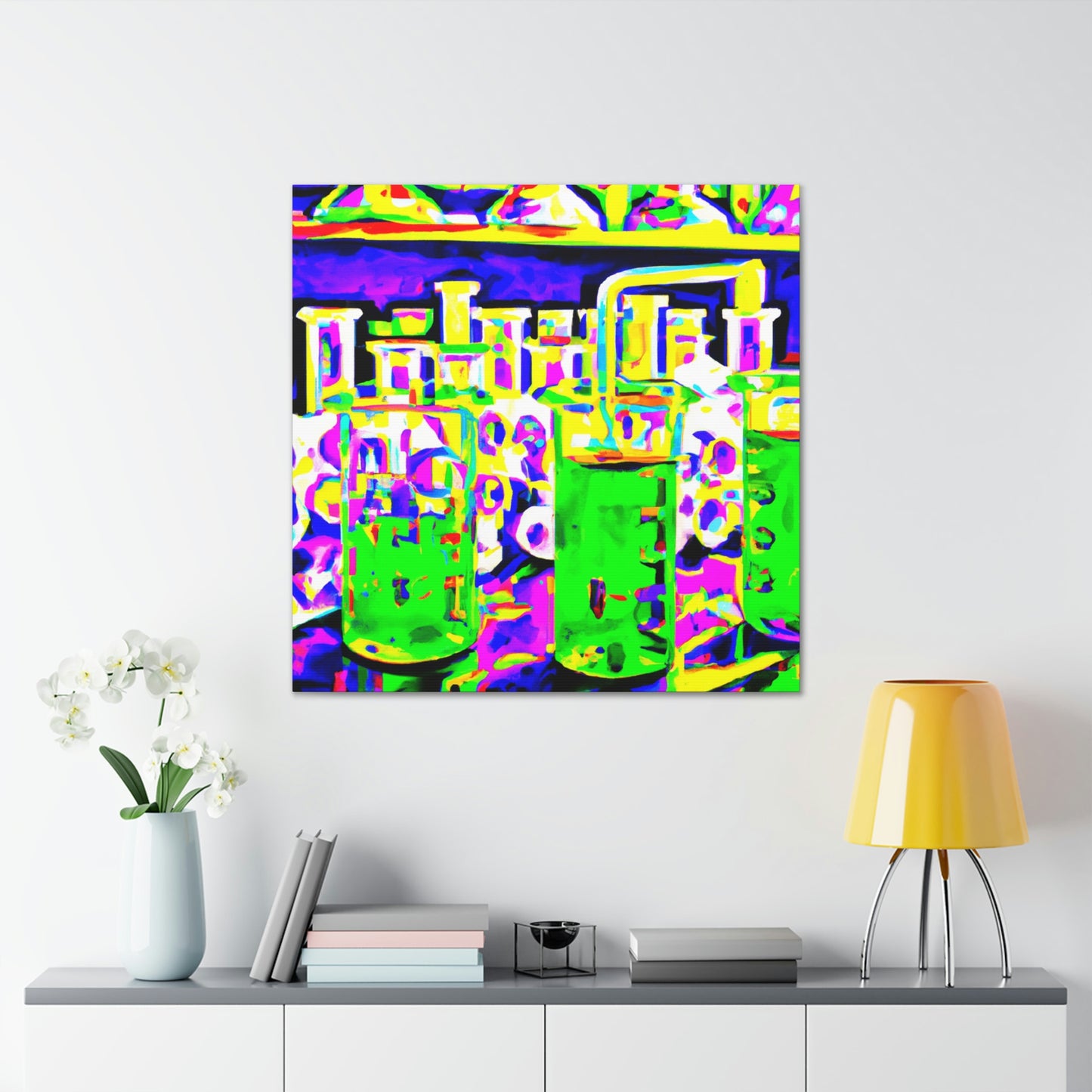 "Test Tube Symphony" - Canvas