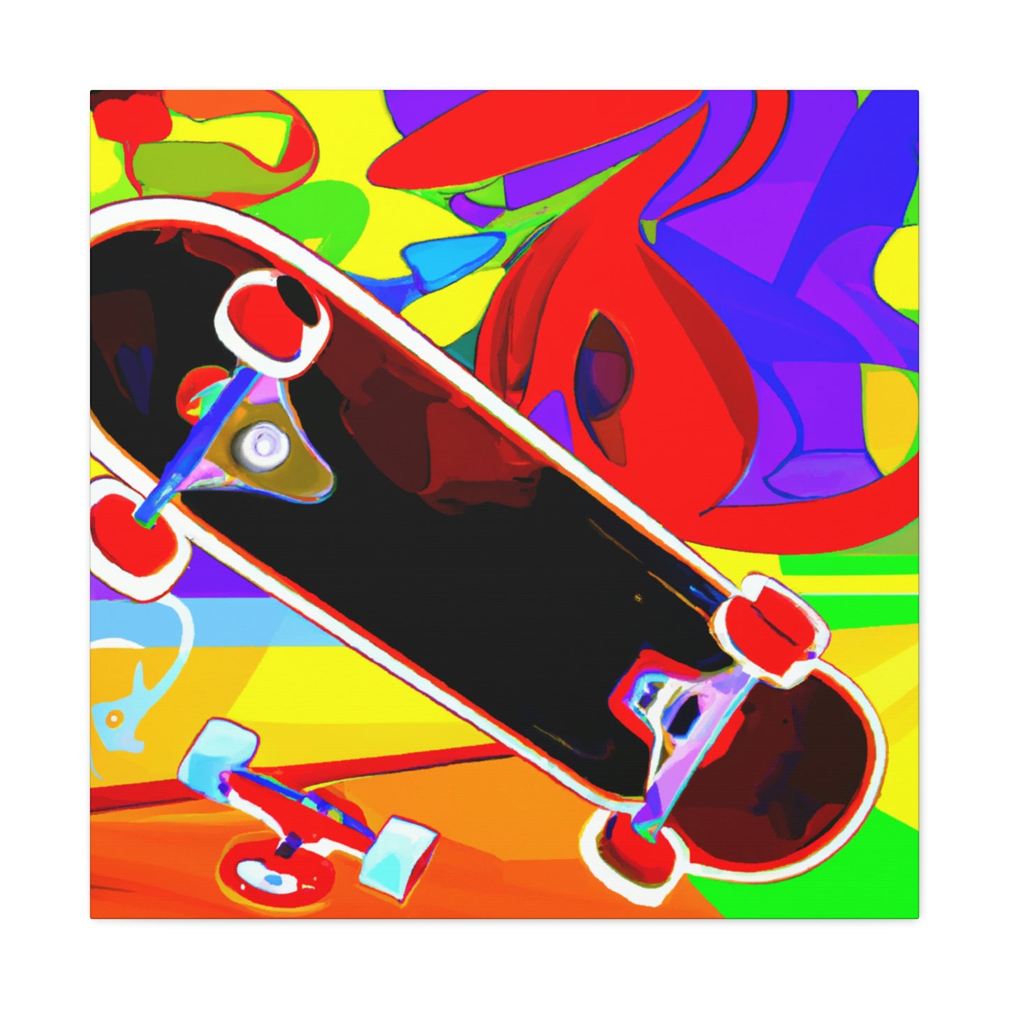 Skateboarding Expressionism - Canvas