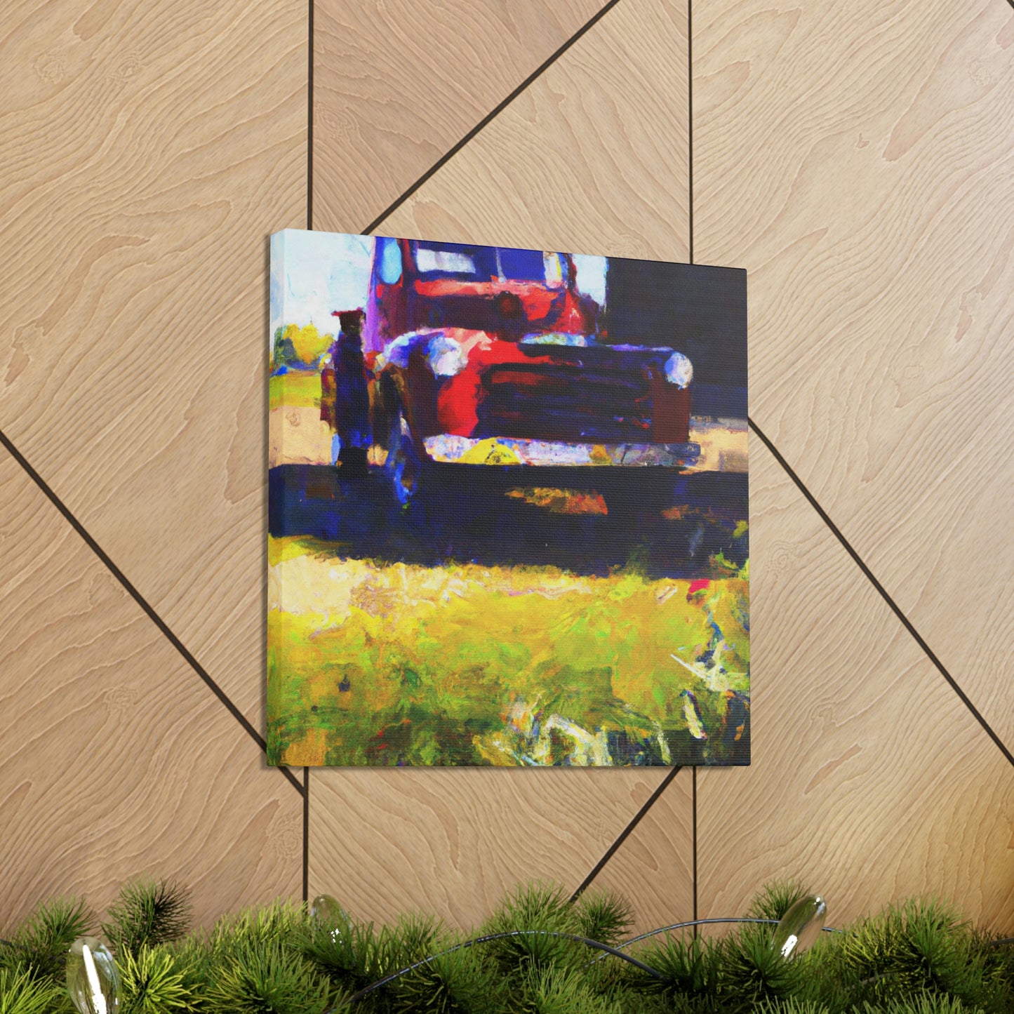 Old Pickup Reflection - Canvas