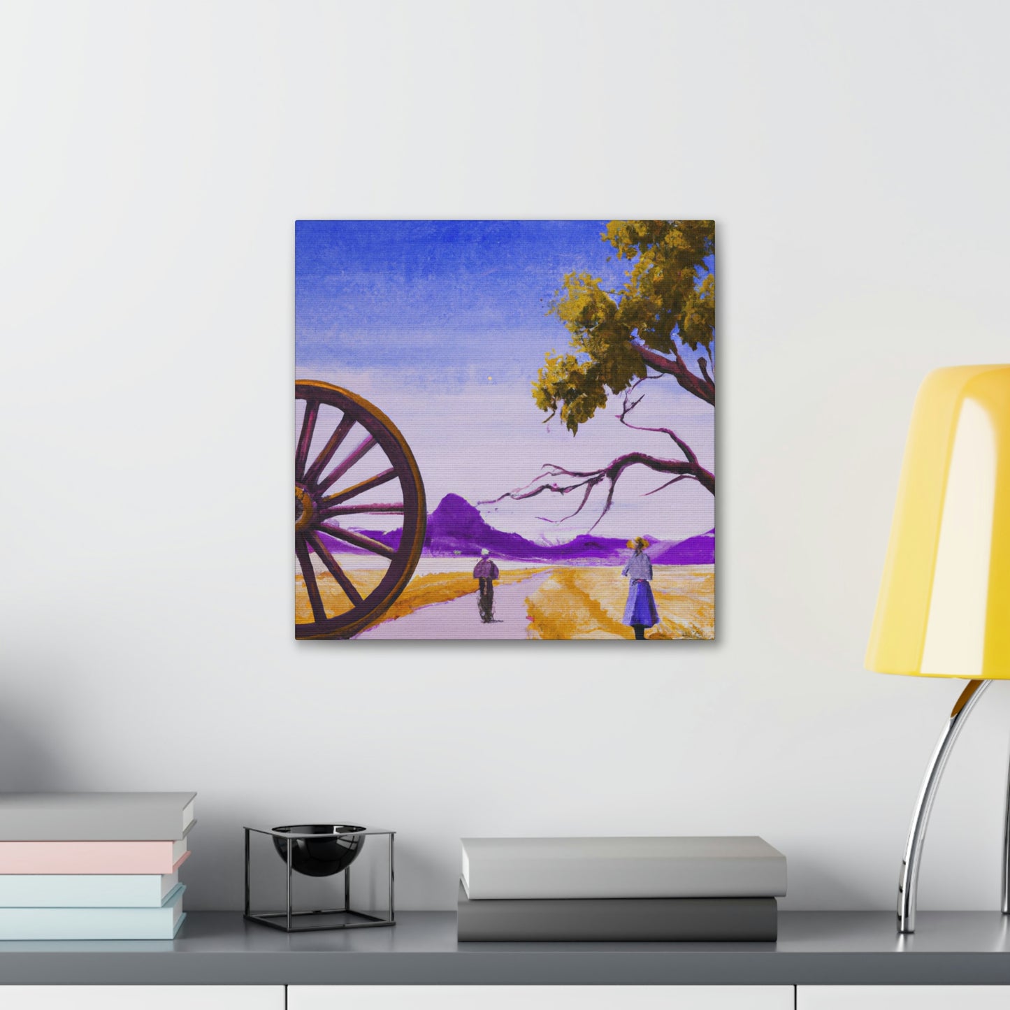 "Wagon Wheel Opulence" - Canvas