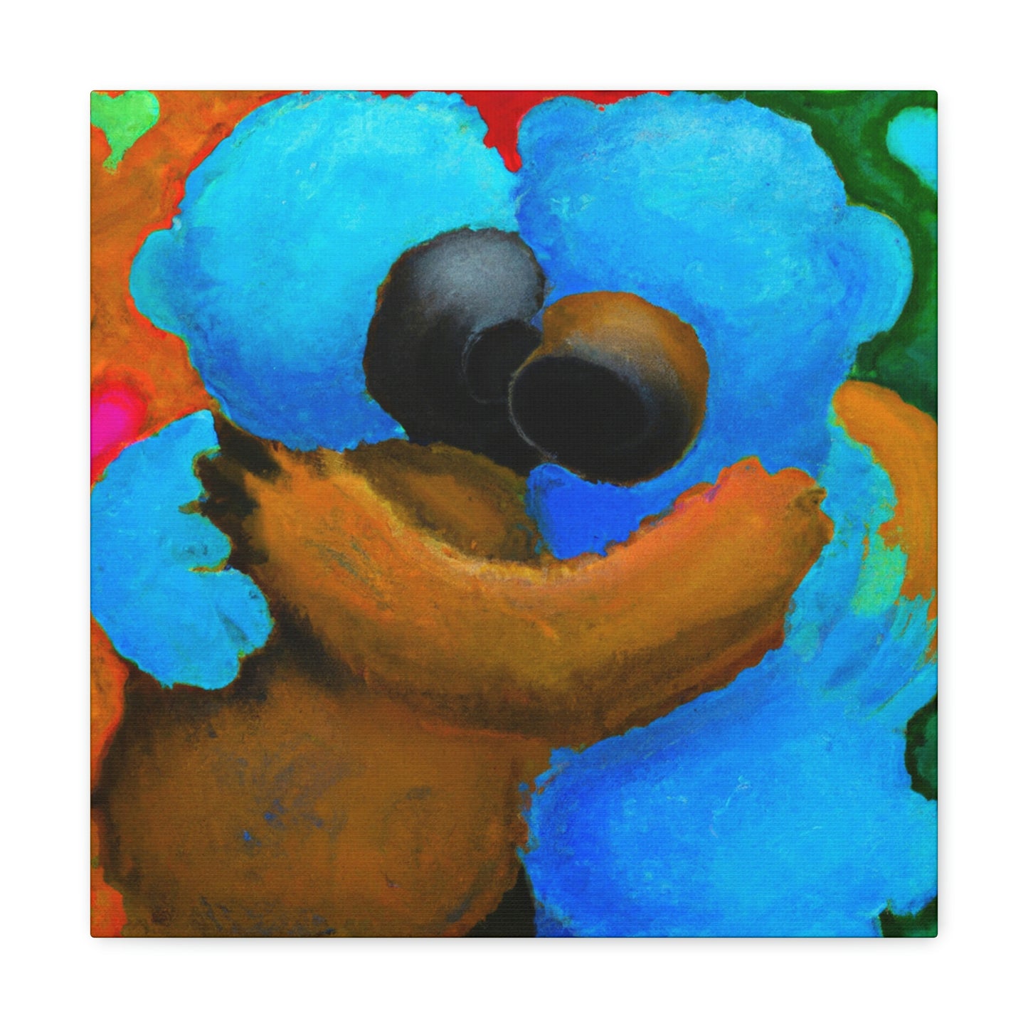 "Love's Embrace Bear Hug" - Canvas