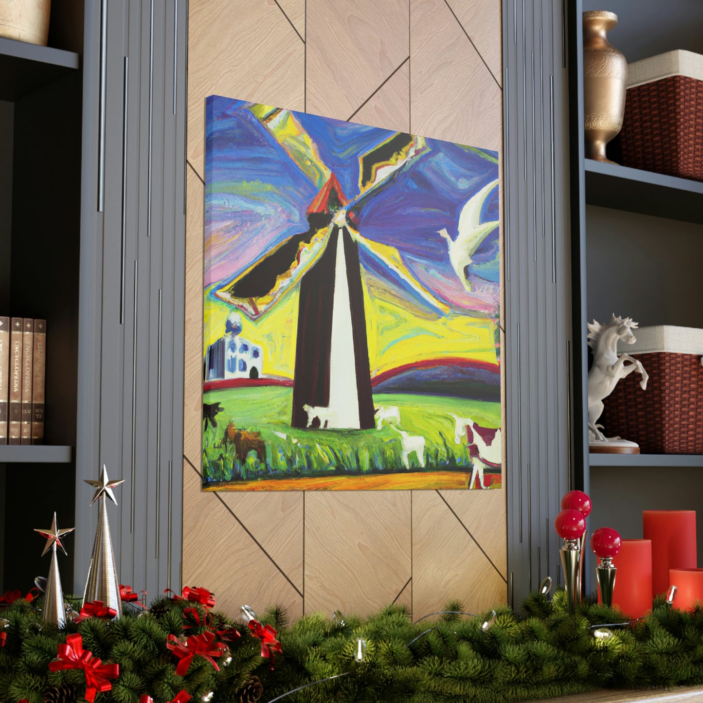 "Windmill in Dreamland" - Canvas