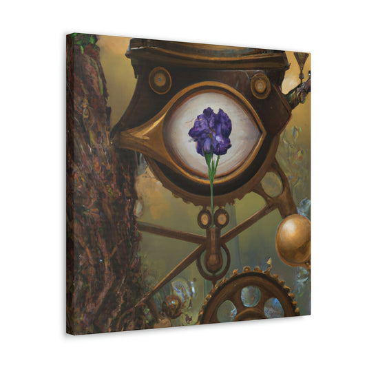 Iris in Steampunk Times - Canvas