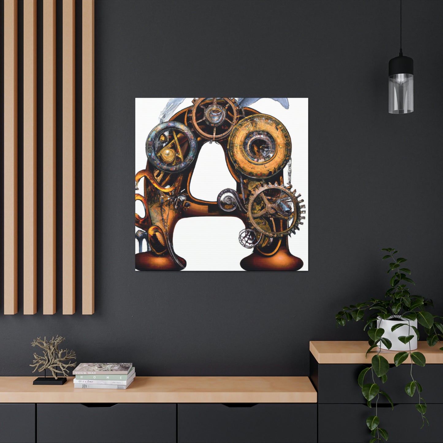 "Steamhearted Clockwork Heroes" - Canvas