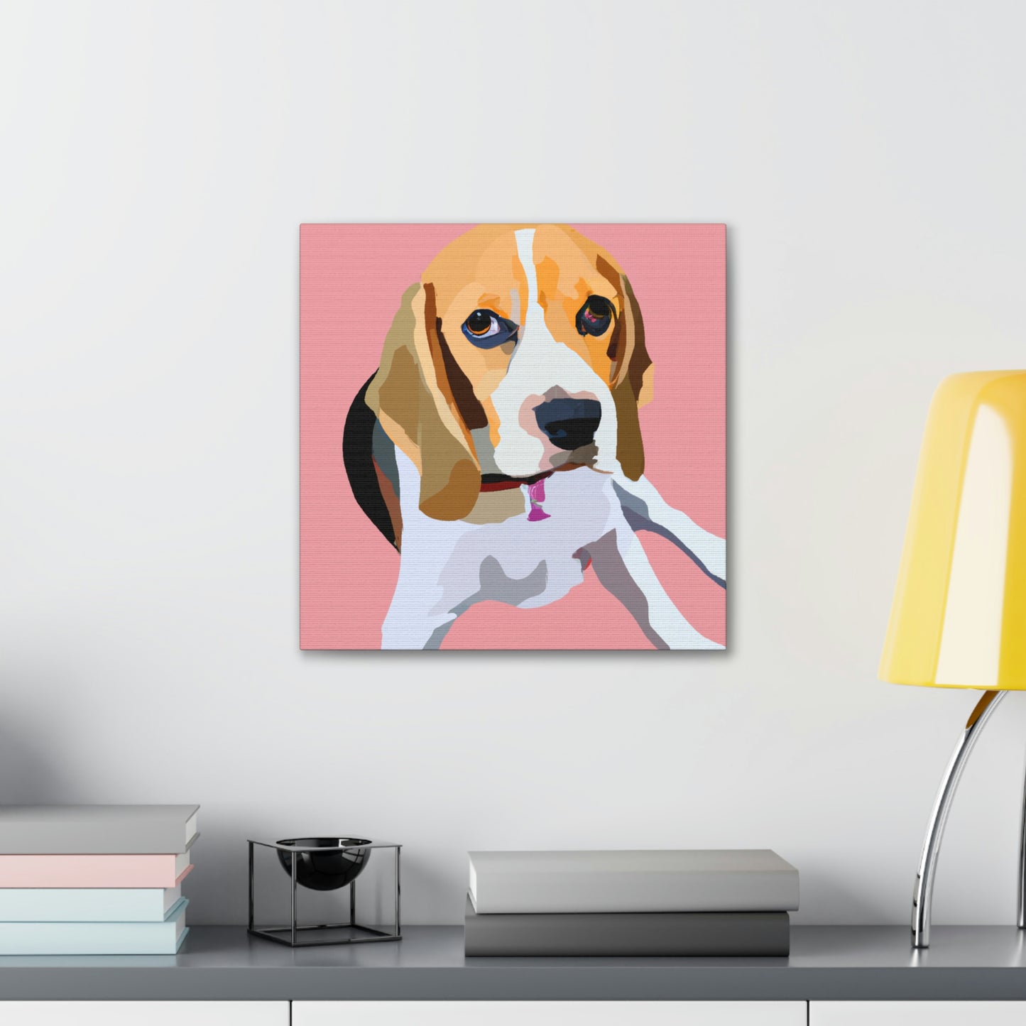 "Regal Beagle Minimalism" - Canvas