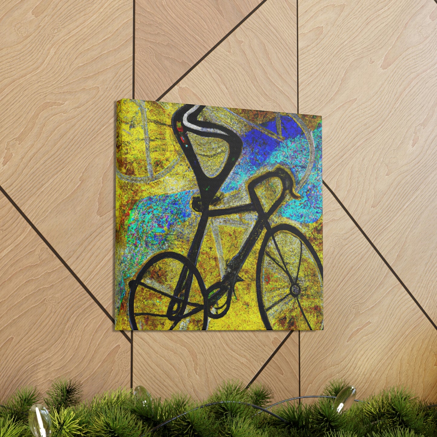 "Biking The Open Road" - Canvas