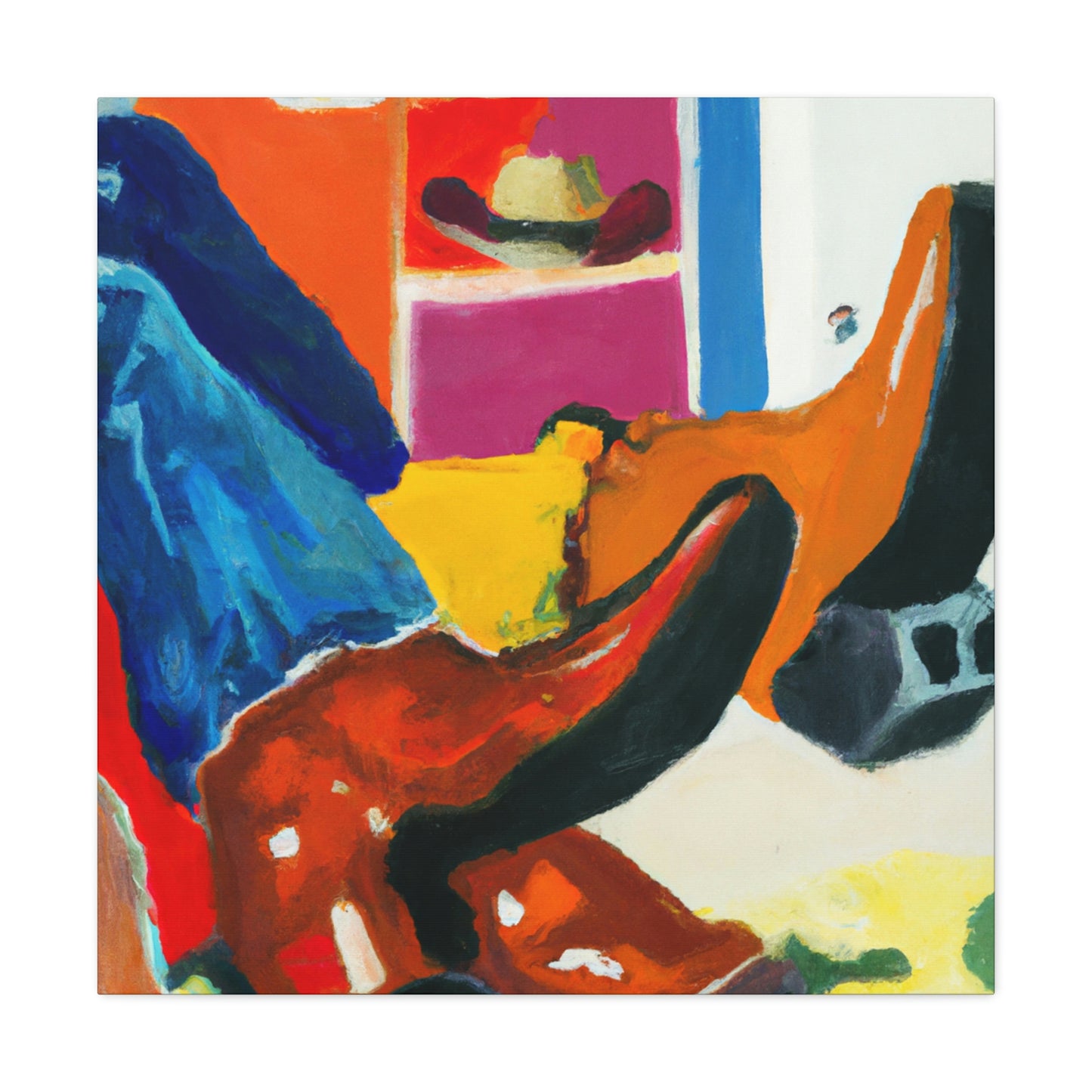 "Boots of Flamboyance" - Canvas