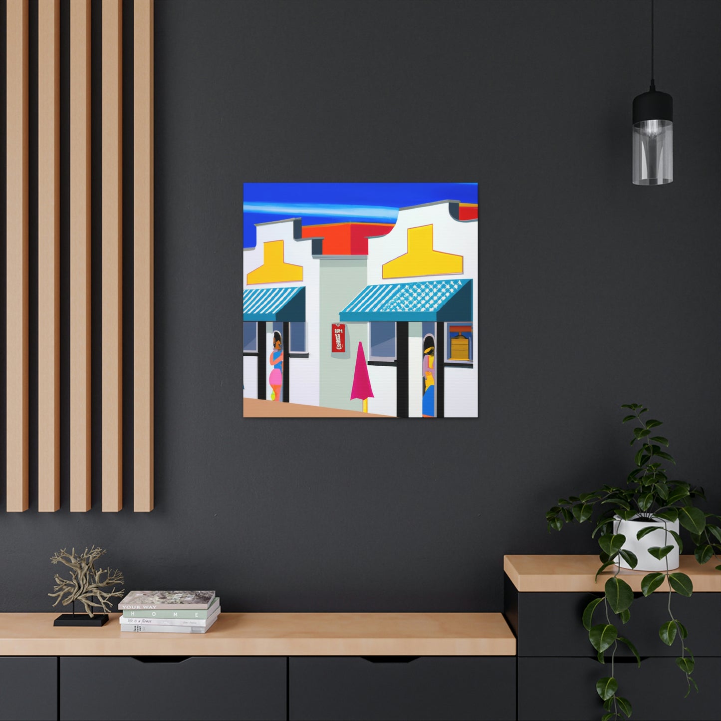 "Sparkling Beach Boutiques" - Canvas