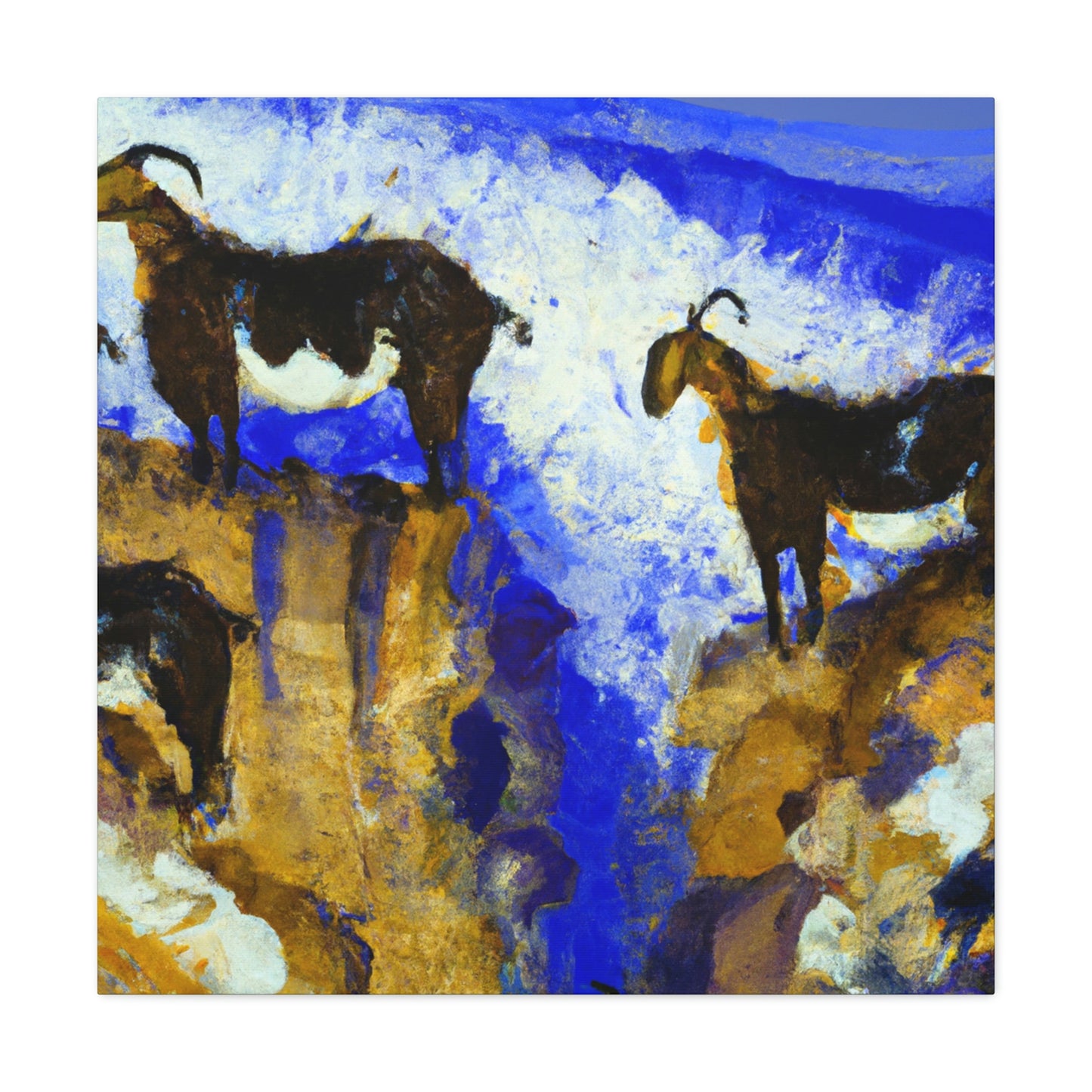 Mountain Goats Unleashed - Canvas