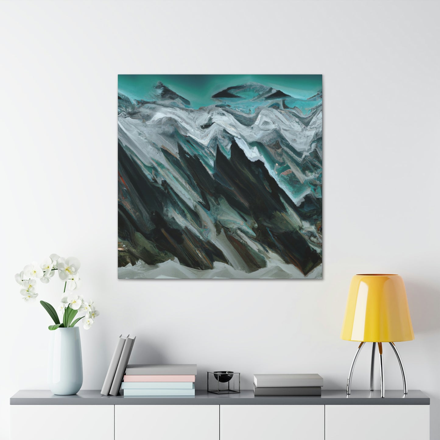 Glacier's Frozen Beauty. - Canvas